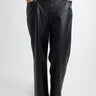 Long Odette Pant - Black Pleather - Meg