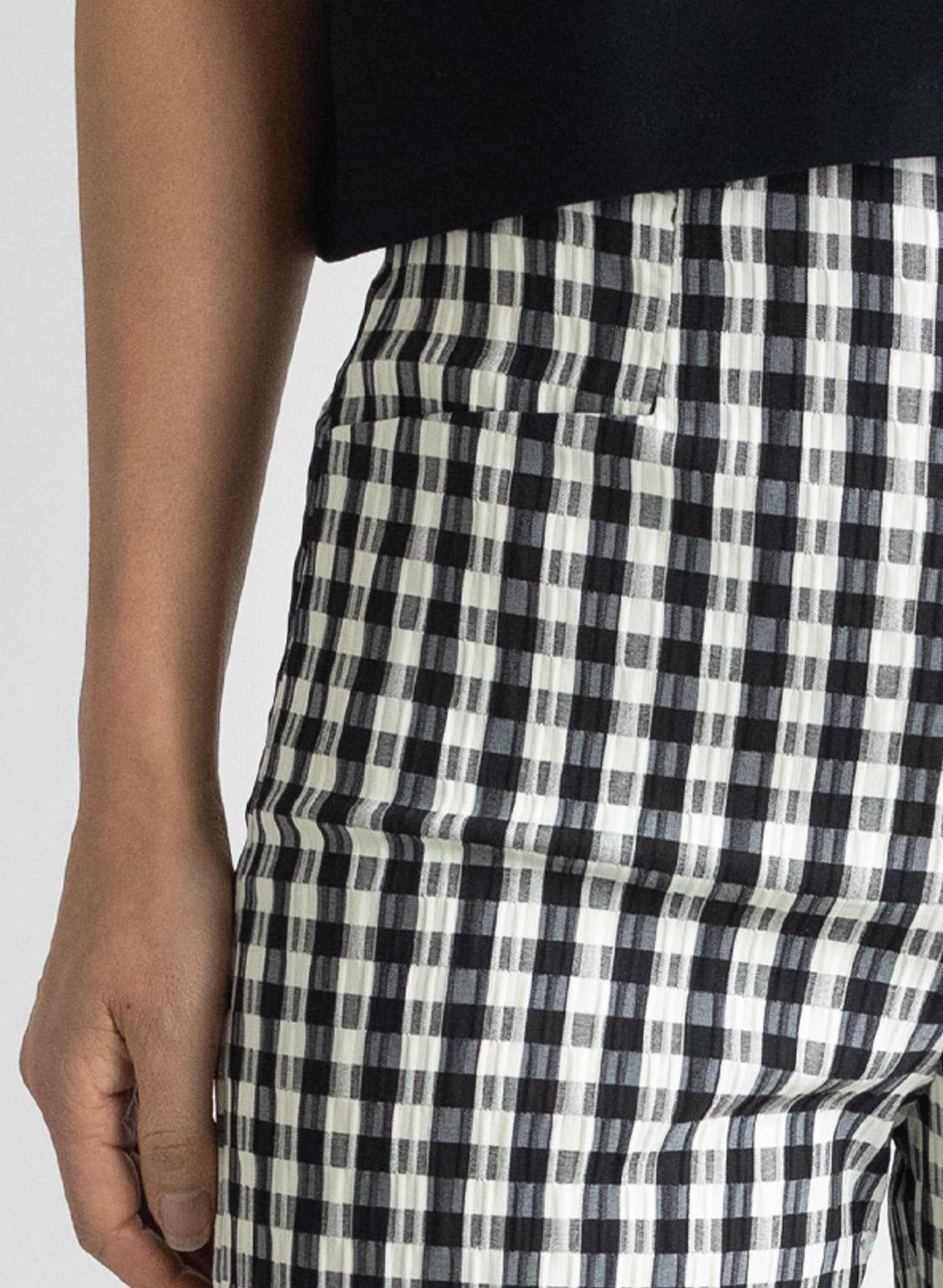 Long Odette Pant - Gingham - Meg