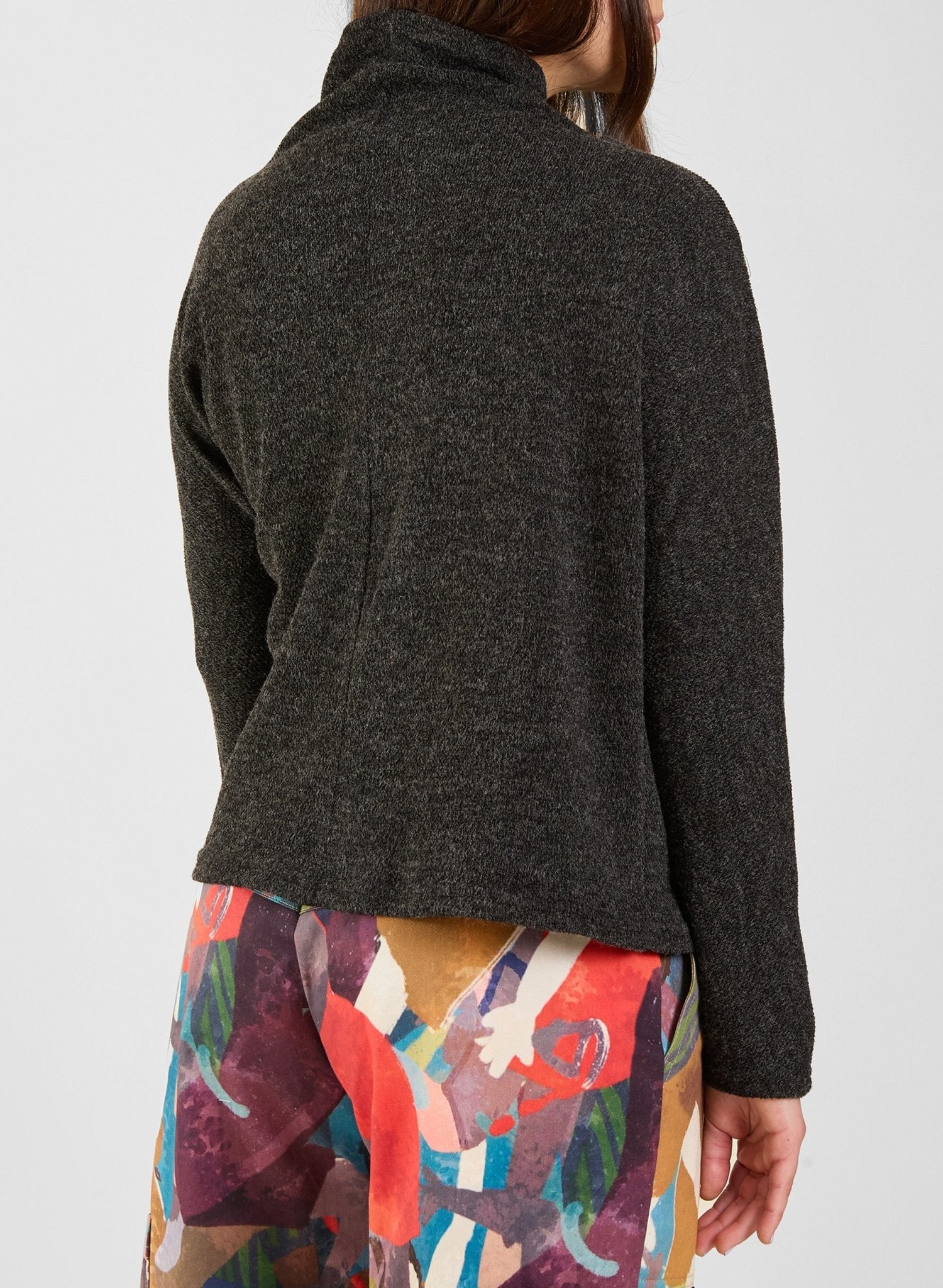 Long Sleeve Clara Top - Charcoal - Meg