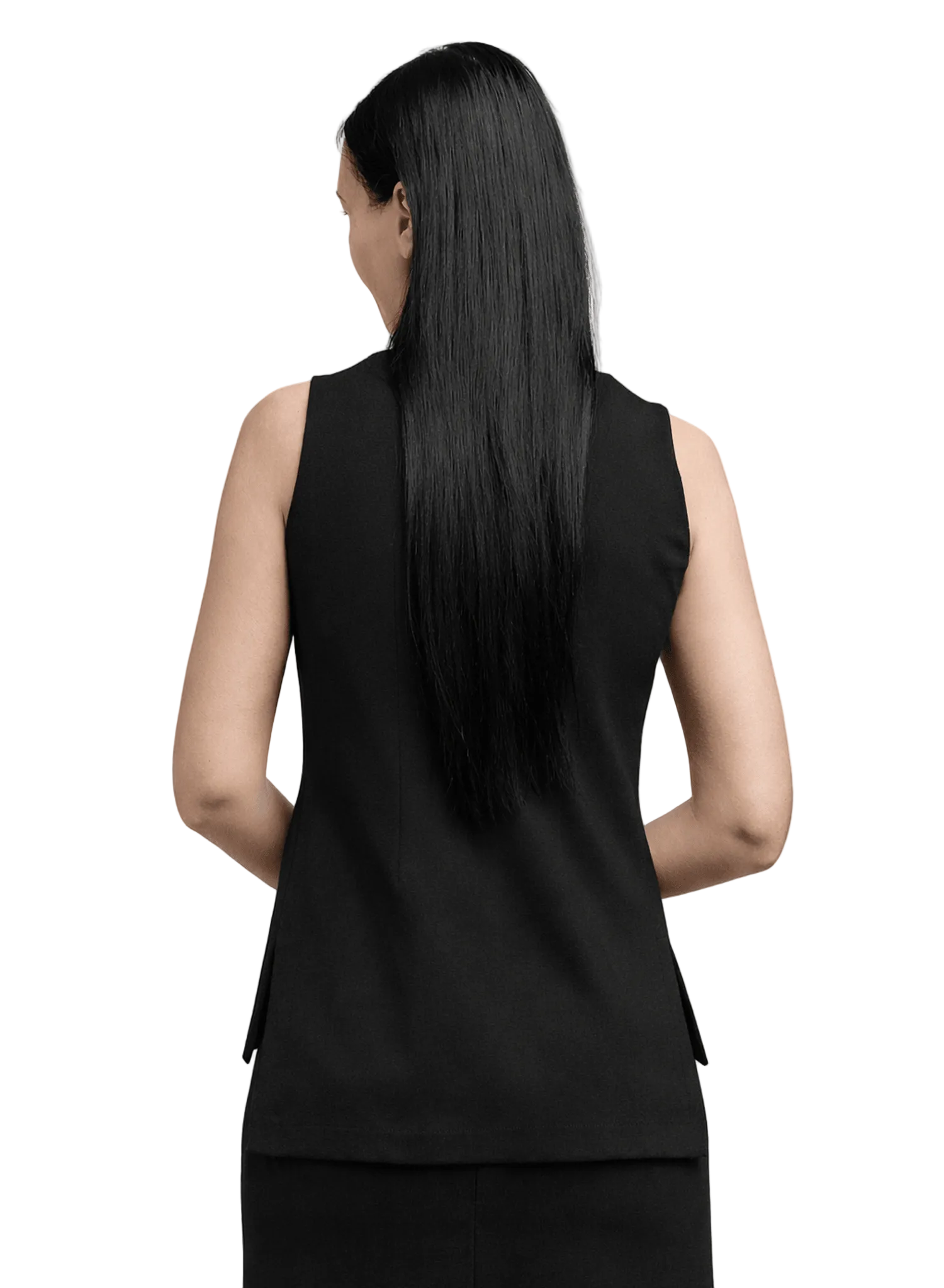 Long Vest - Black - Meg