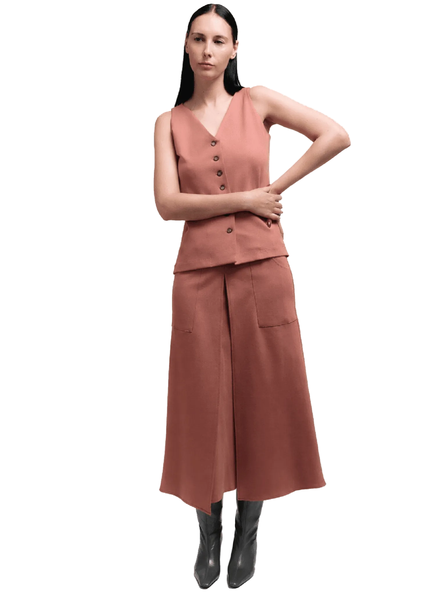 Long Vest - Desert Rose - Meg