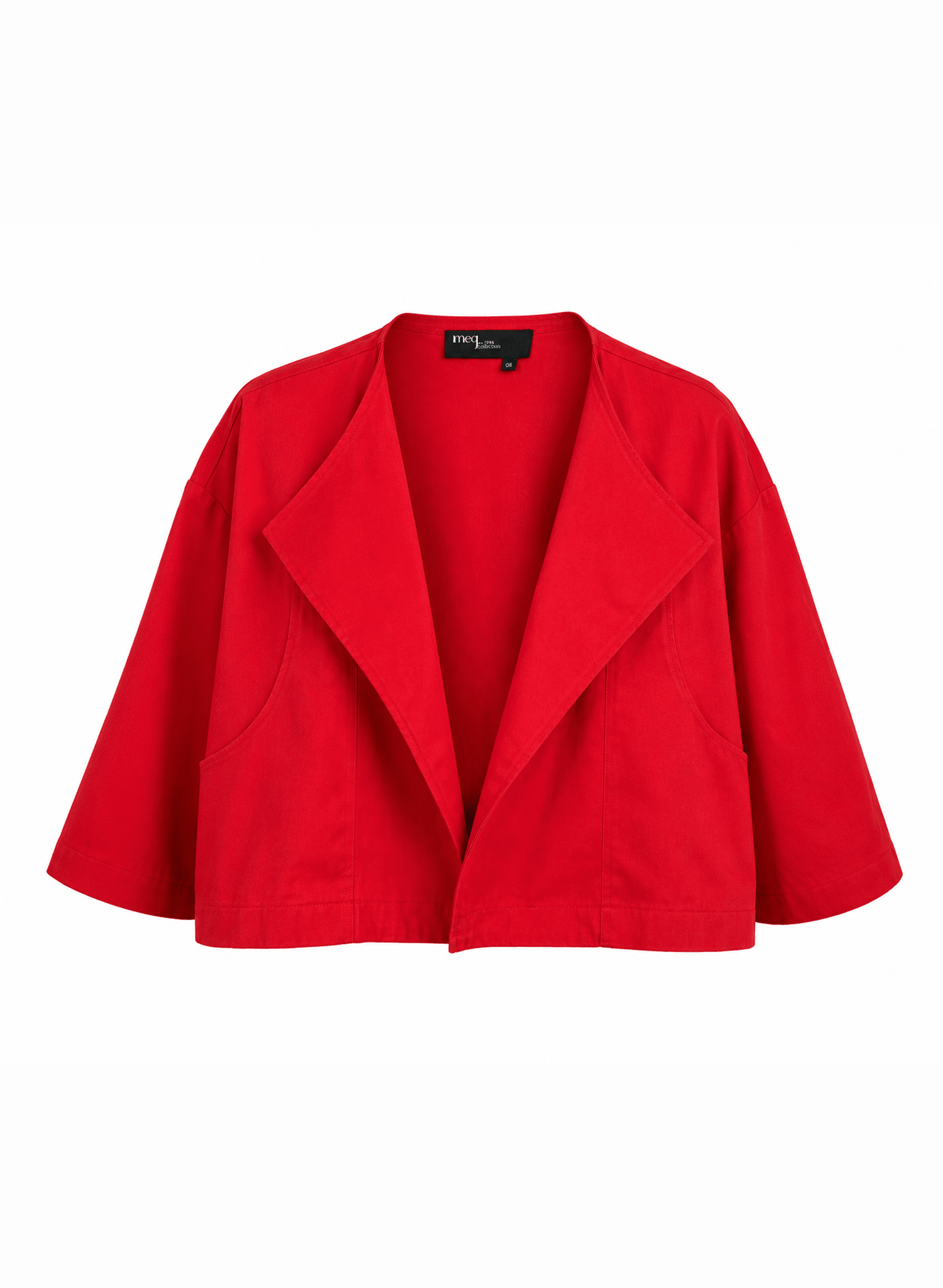 Lou Lou Cropped Jacket - Brick Red - Meg