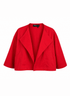 Lou Lou Cropped Jacket - Brick Red - Meg