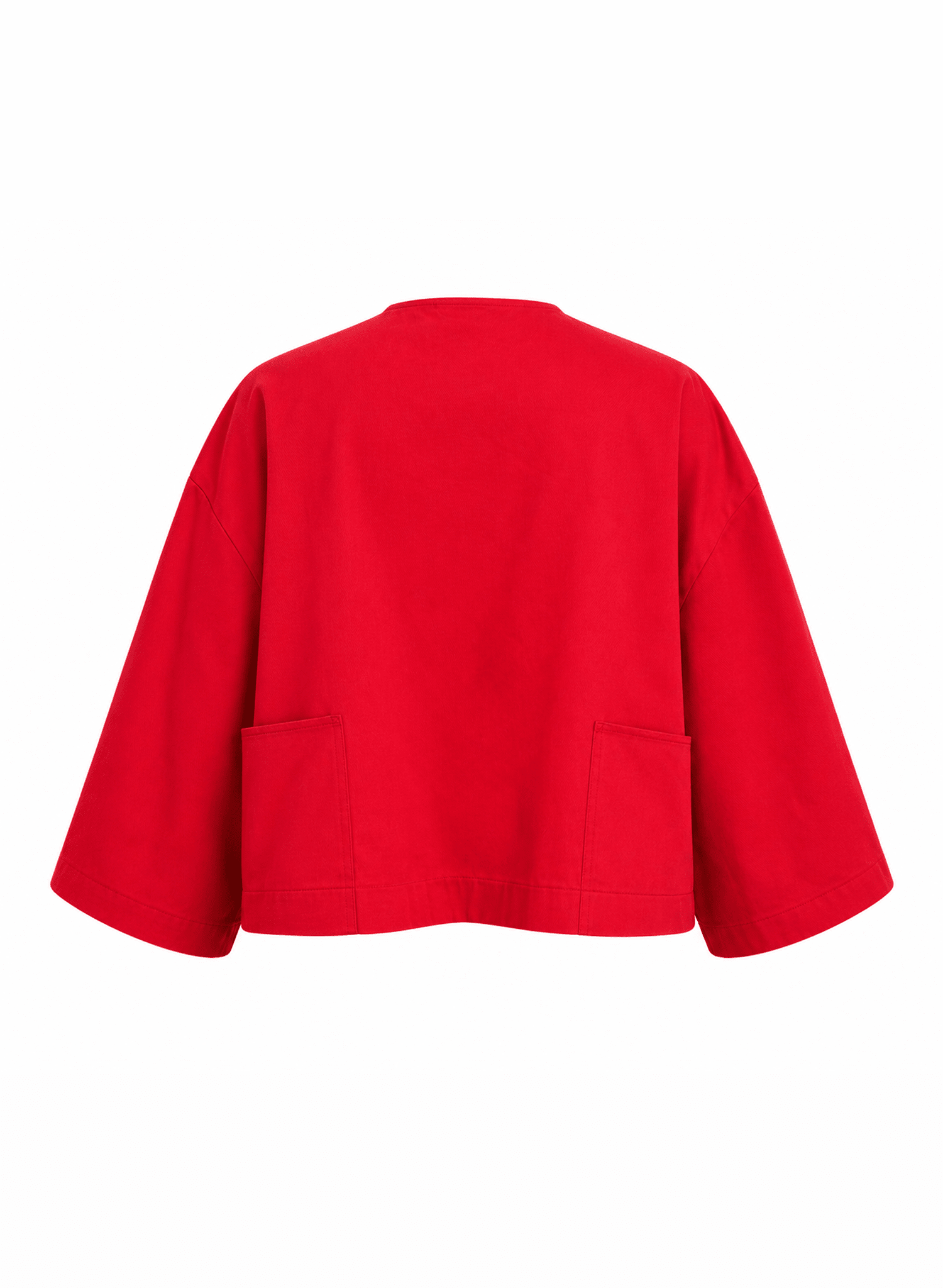 Lou Lou Cropped Jacket - Brick Red - Meg