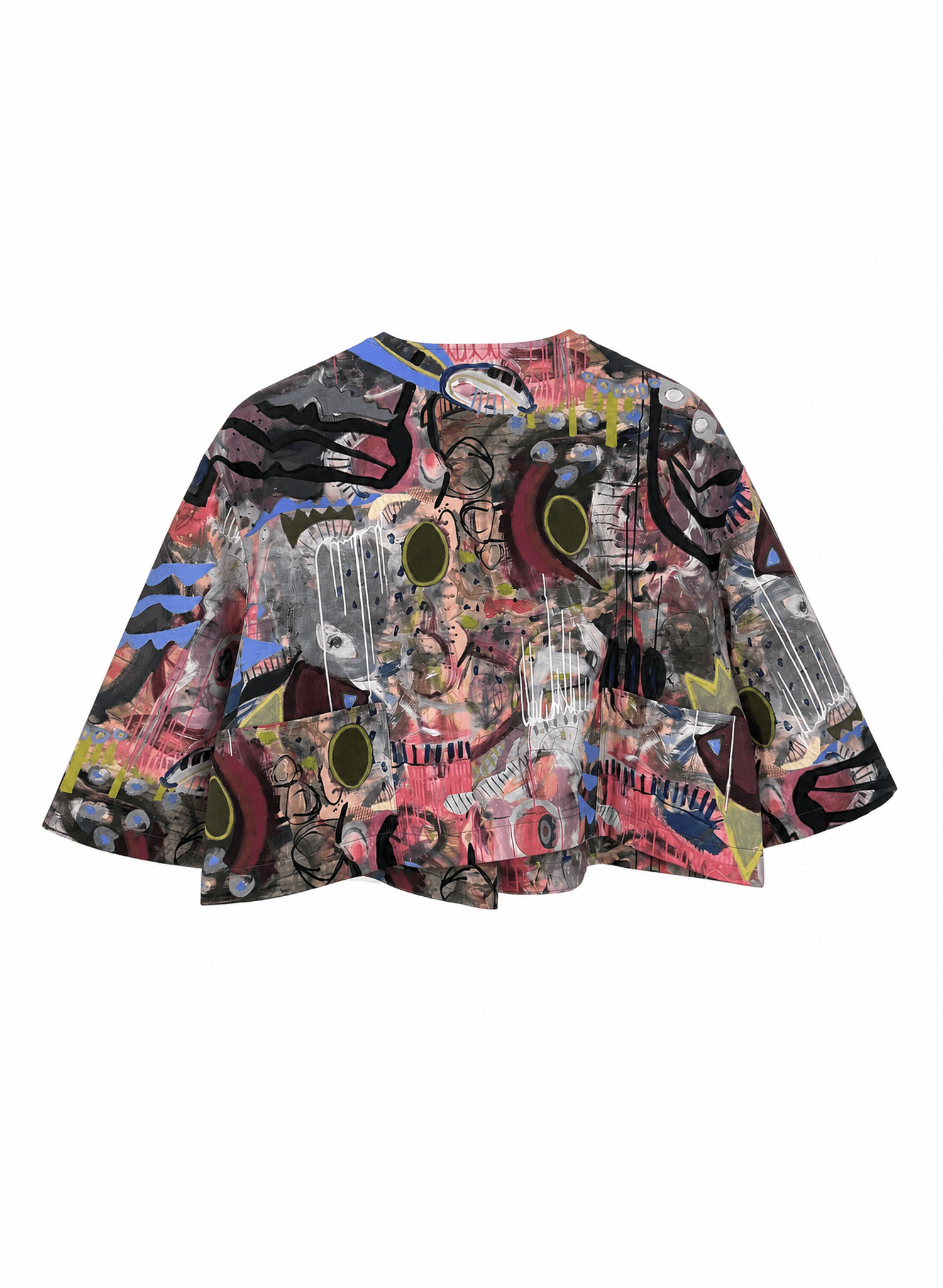Lou Lou Cropped Jacket - "Fight Like a Girl" Print - Meg