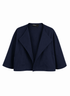 Lou Lou Cropped Jacket - Navy - Meg