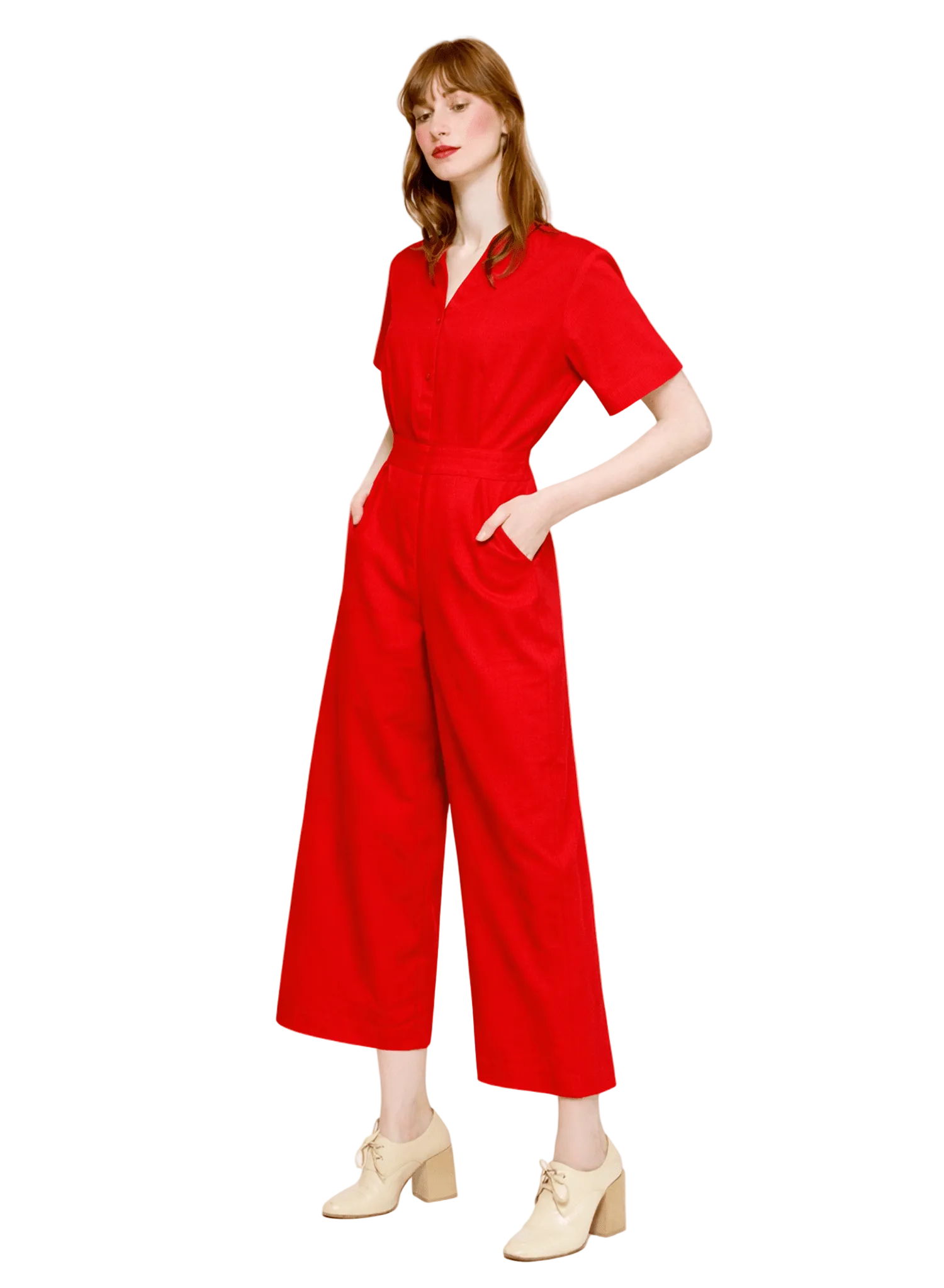 Lou Lou Jumpsuit - Brick Red (PRE - ORDER) - Meg