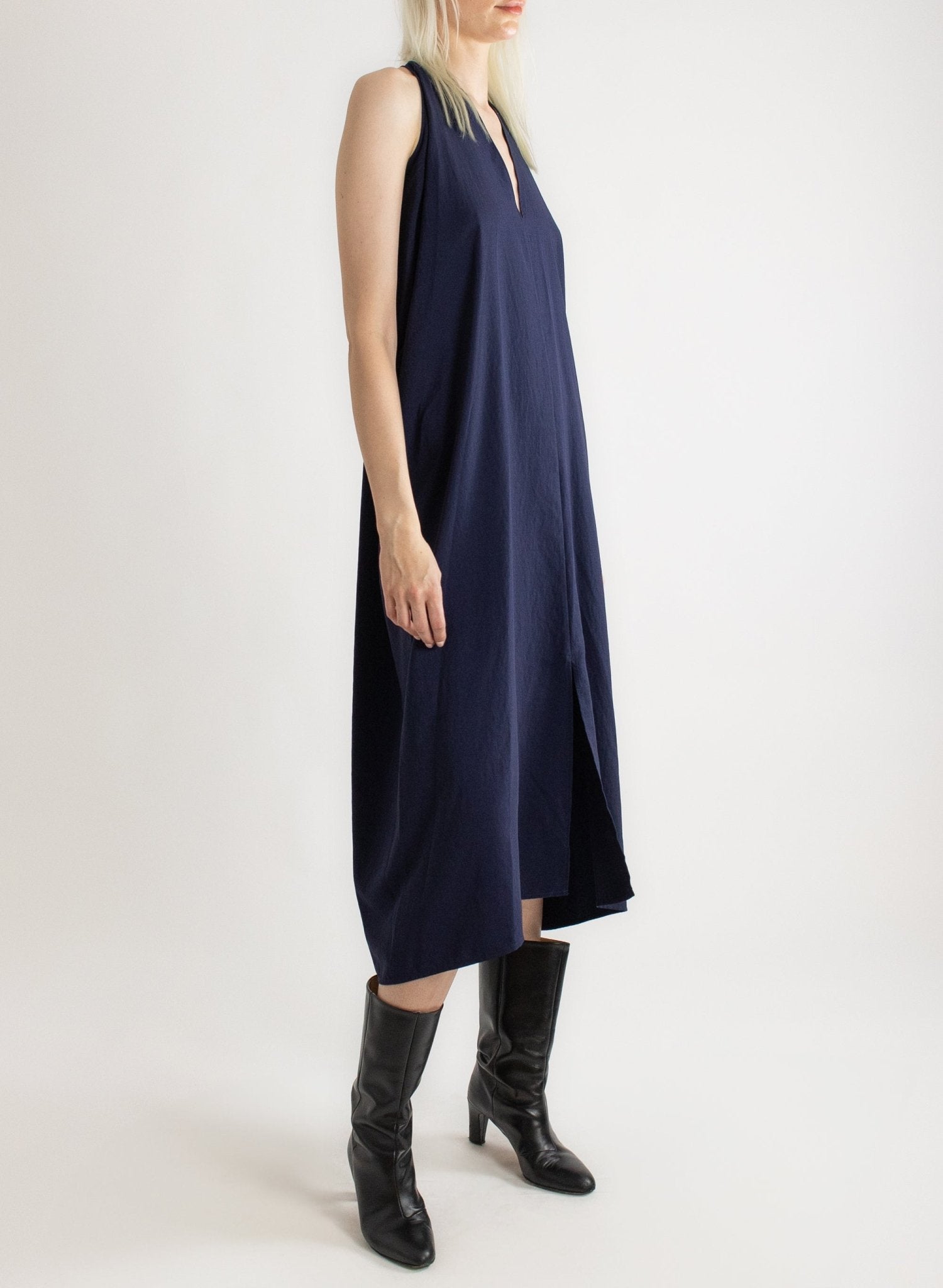 Luis Halter Dress - Navy - Meg