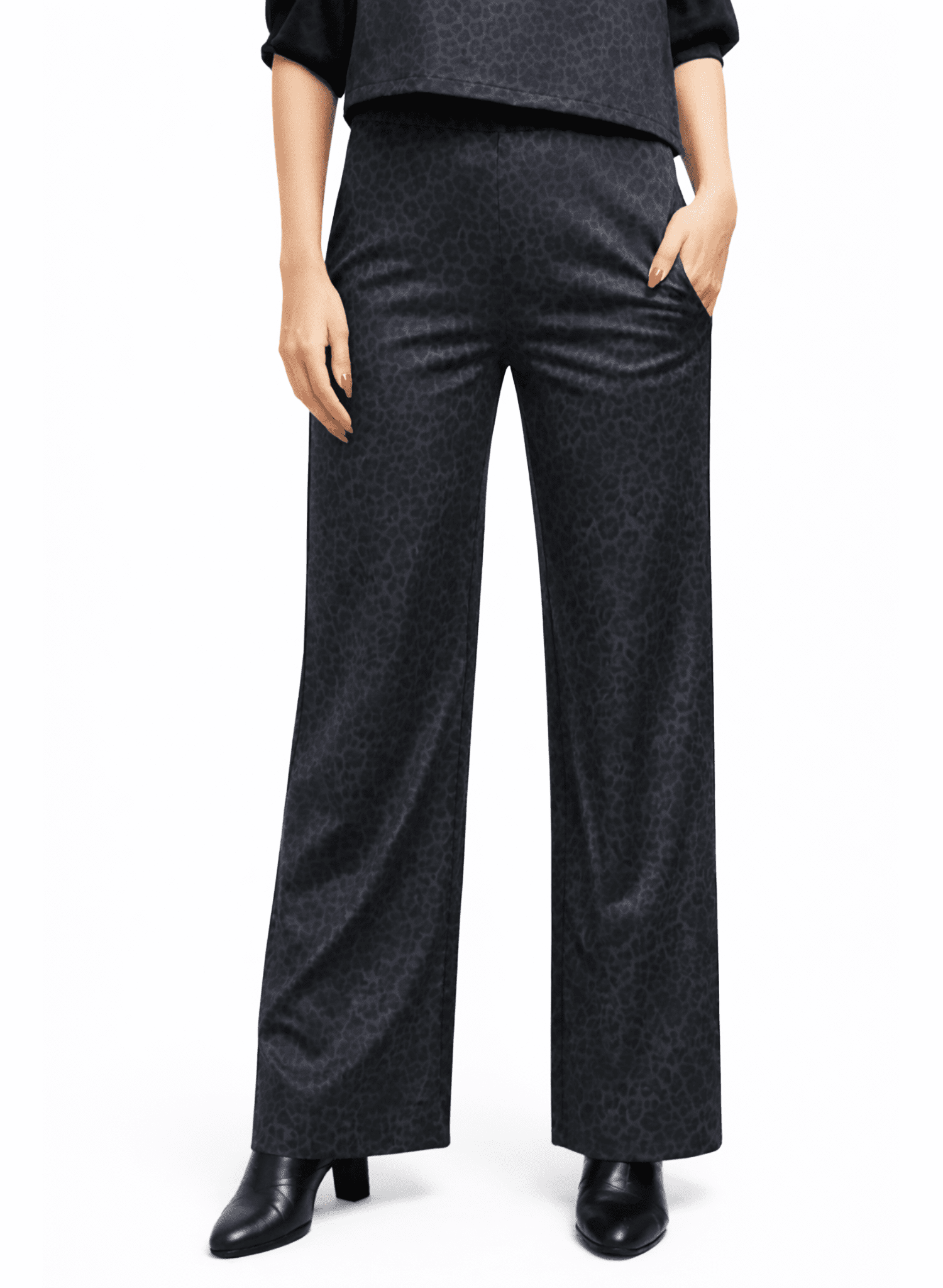 Lunes Pant - Grey Leopard - Meg