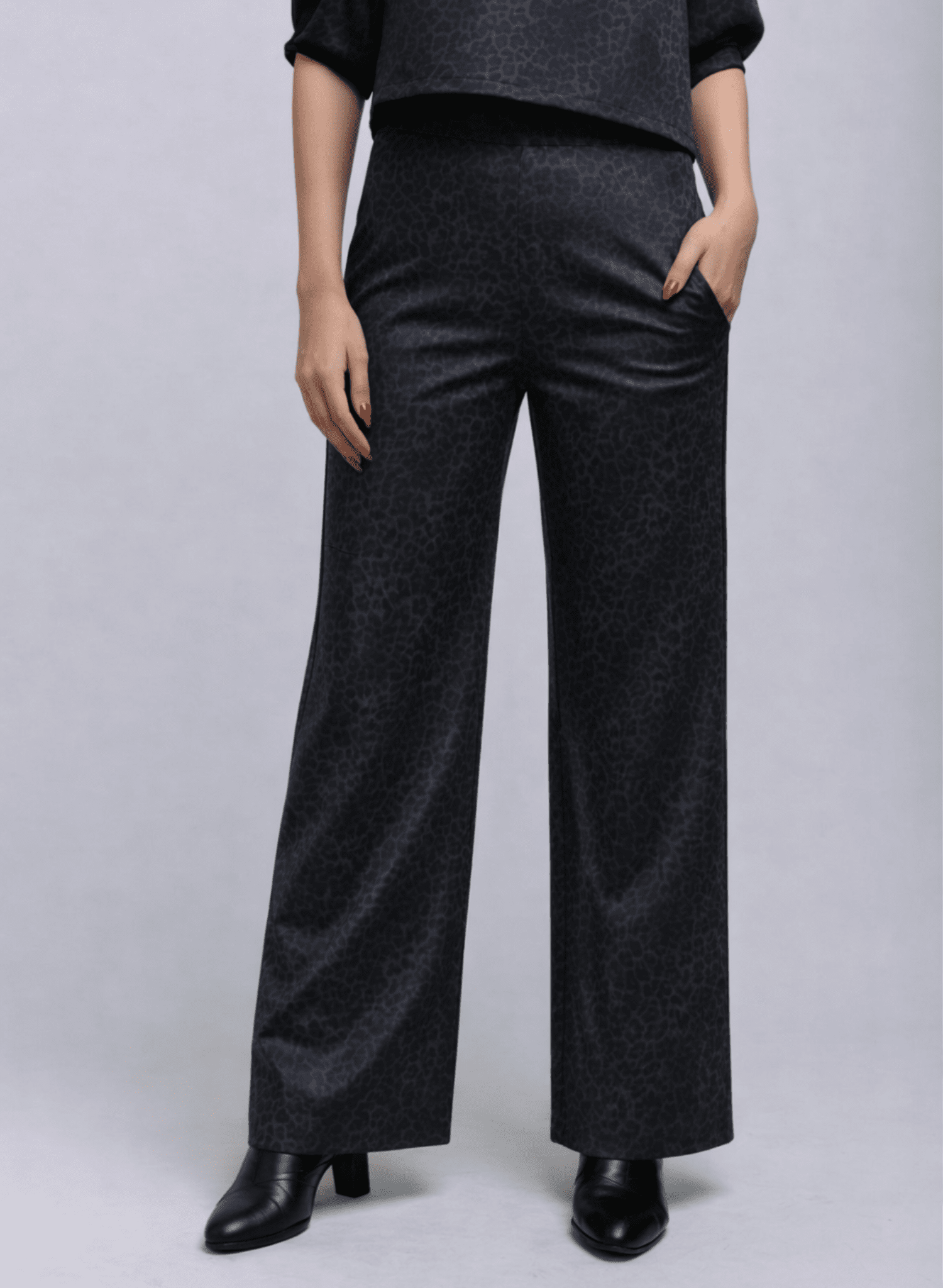 Lunes Pant - Grey Leopard - Meg