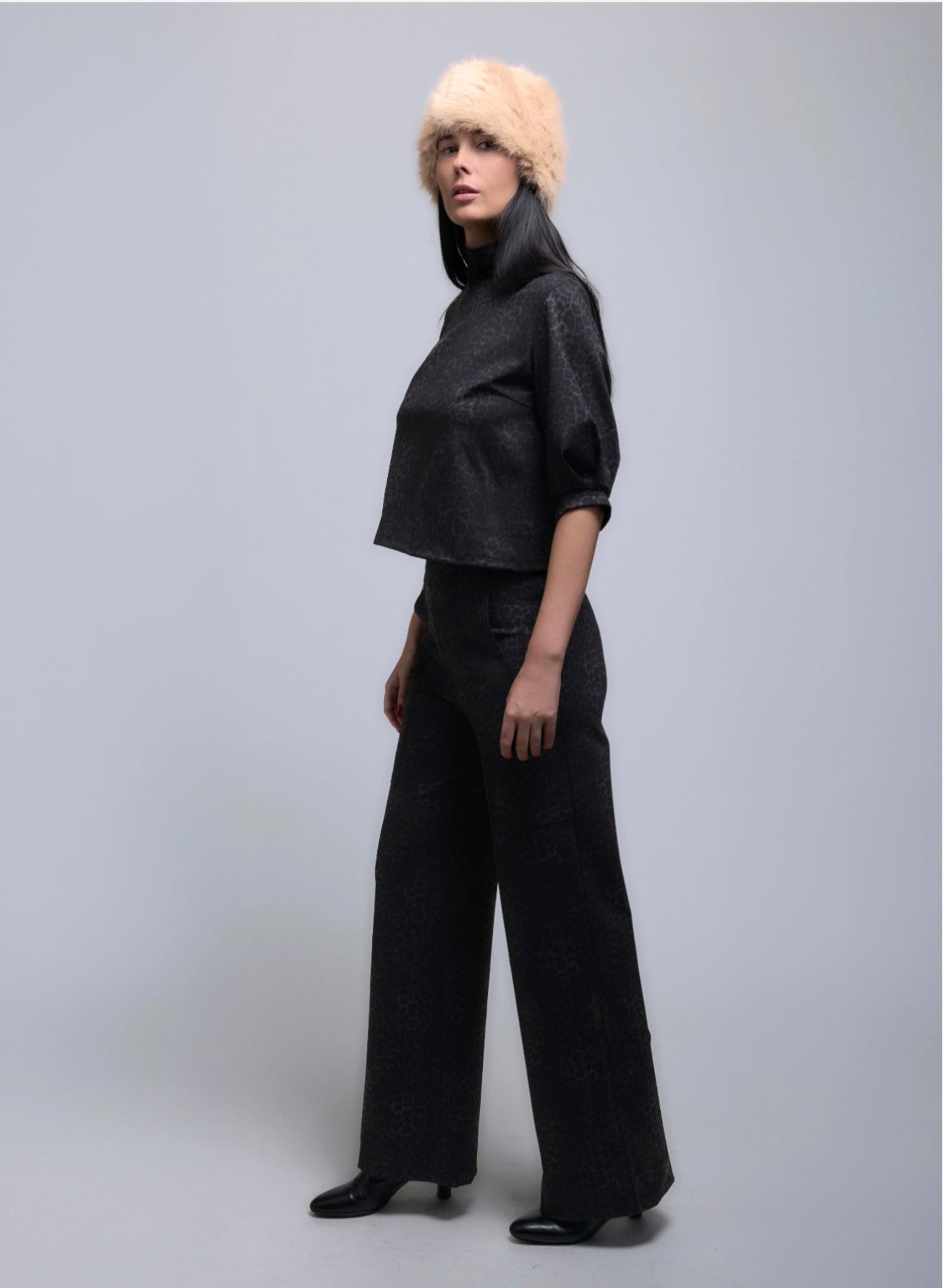 Lunes Pant - Grey Leopard - Meg