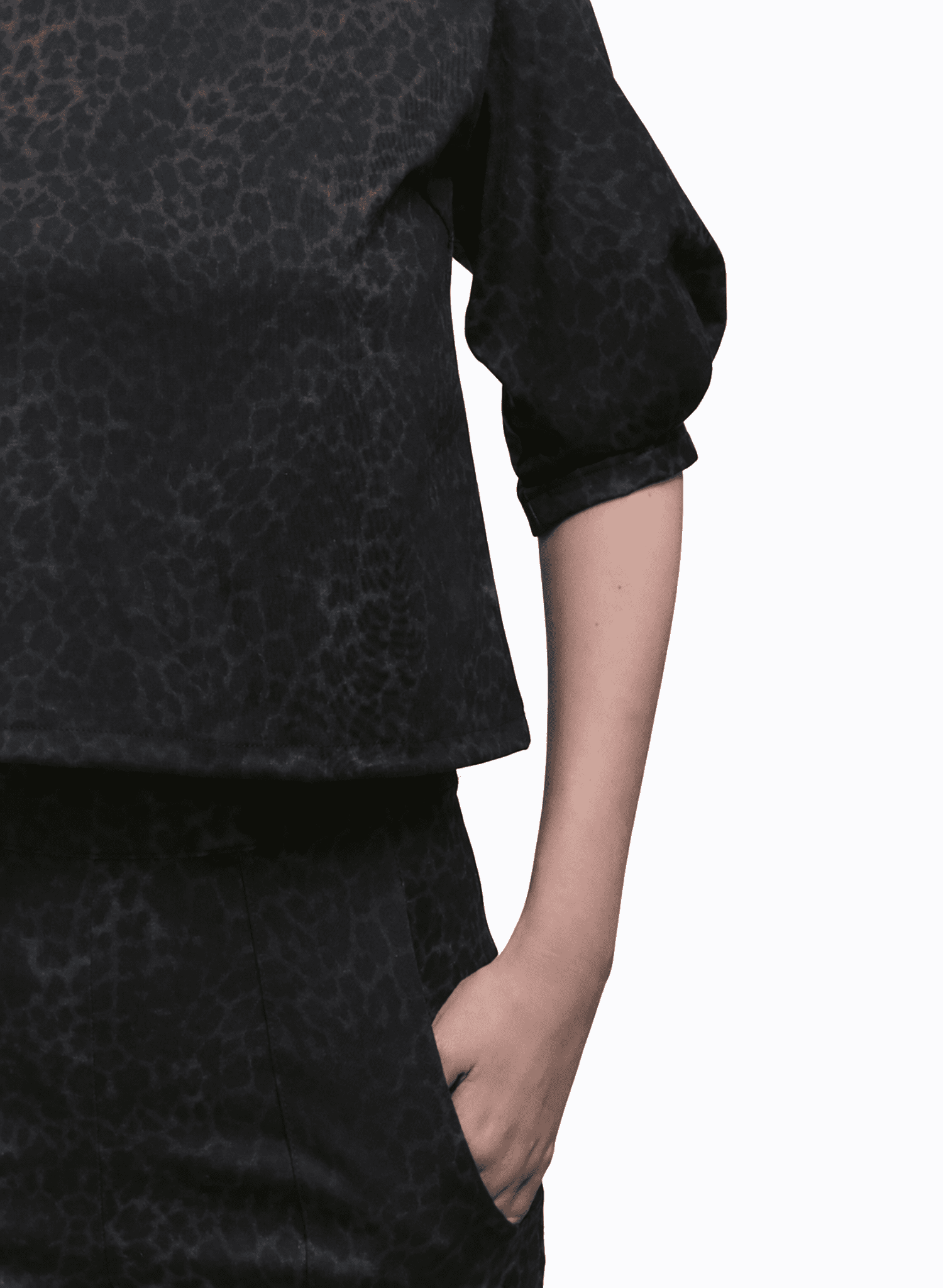 Lunes Top - Grey Leopard - Meg