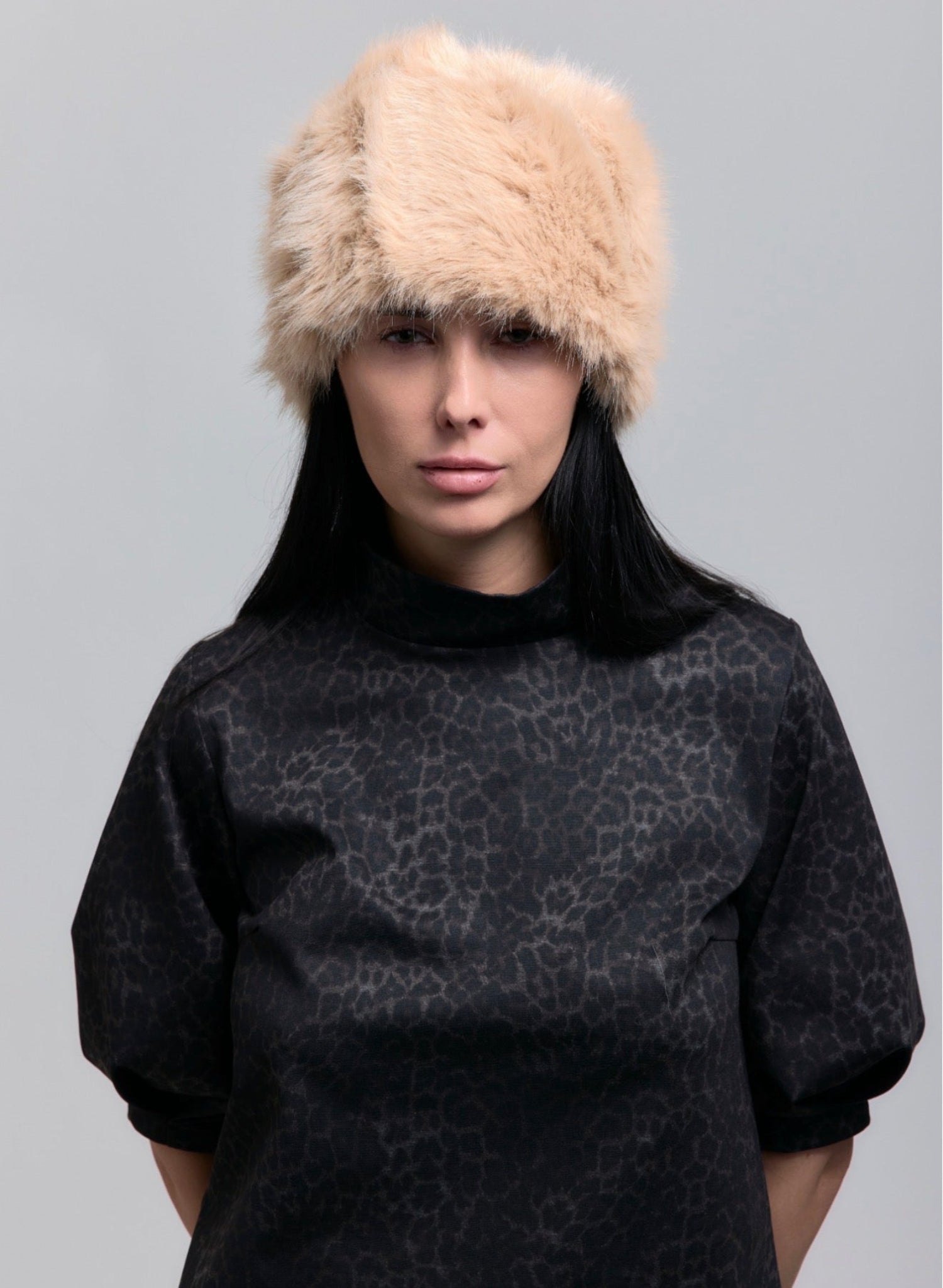 Lunes Top - Grey Leopard - Meg