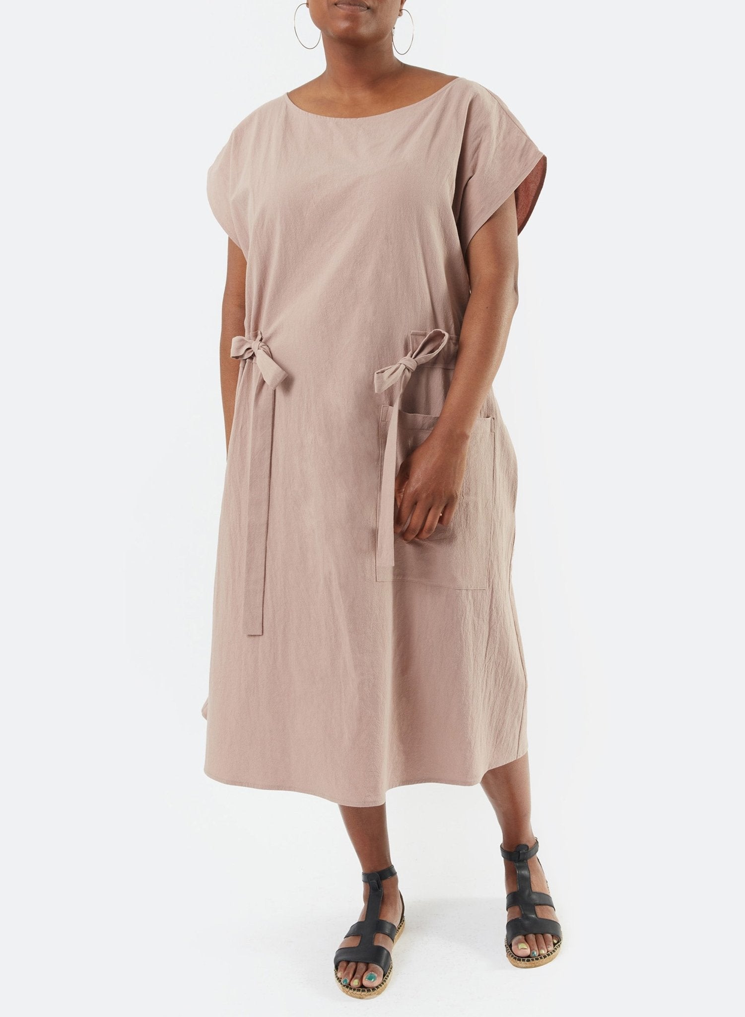 Magdalena Drawstring Dress - Nutmeg - Meg