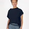 Mock Neck Tee - Black - Meg