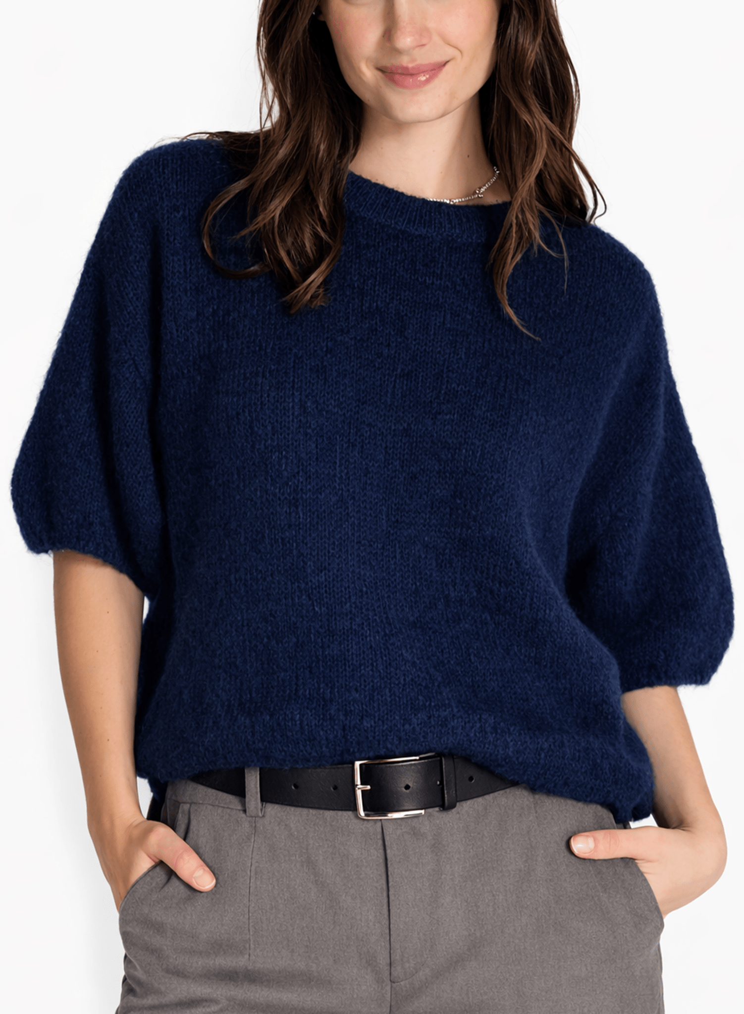 Mohair Sweater - Navy Blue - Meg