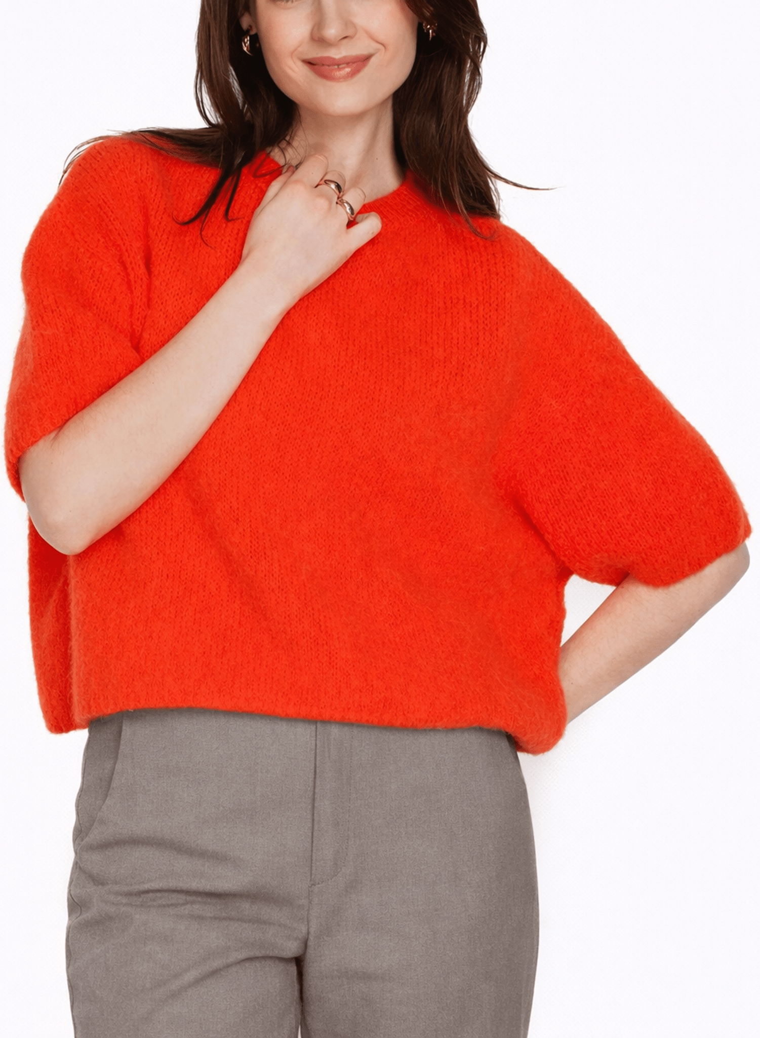 Mohair Sweater - Orange - Meg
