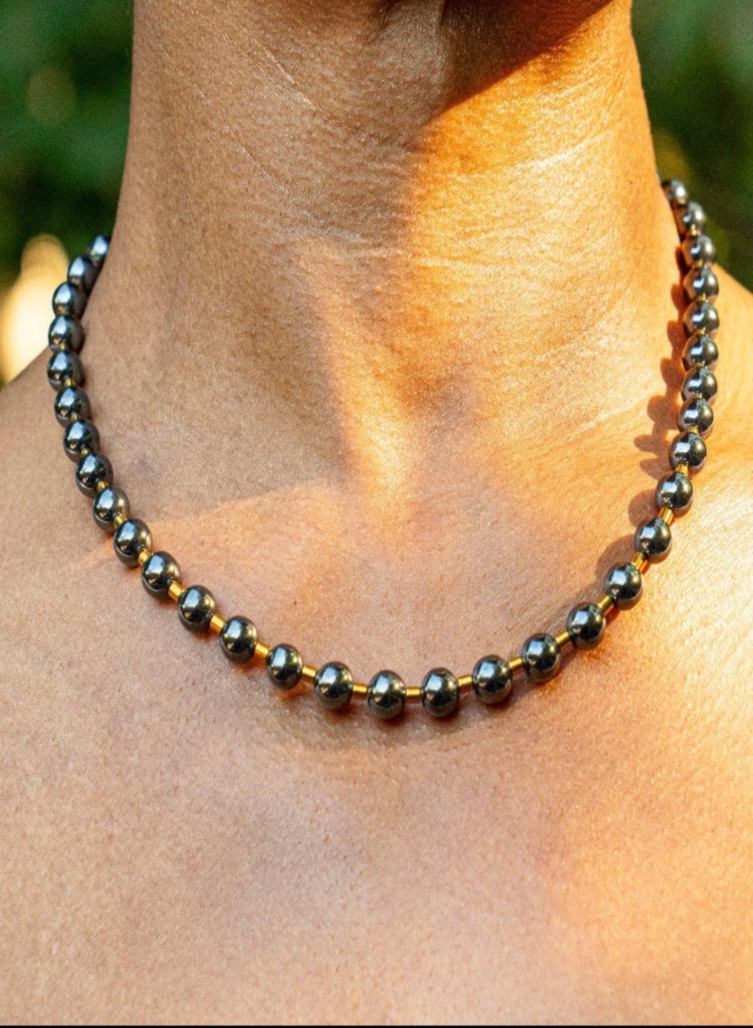 MONOXIDE - Kira Hematite Necklace - Meg