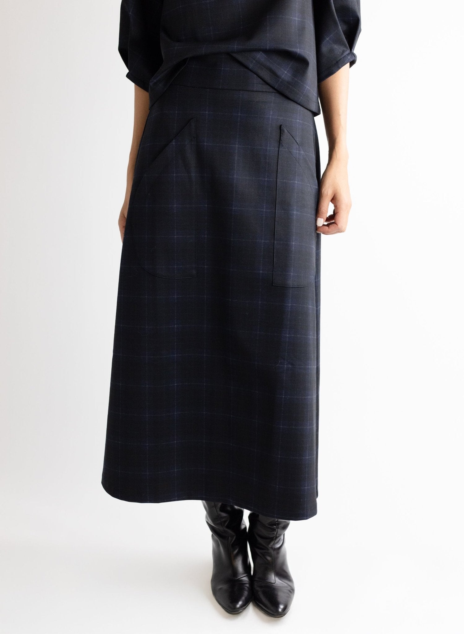 Natalie Skirt - Blue Plaid - Meg