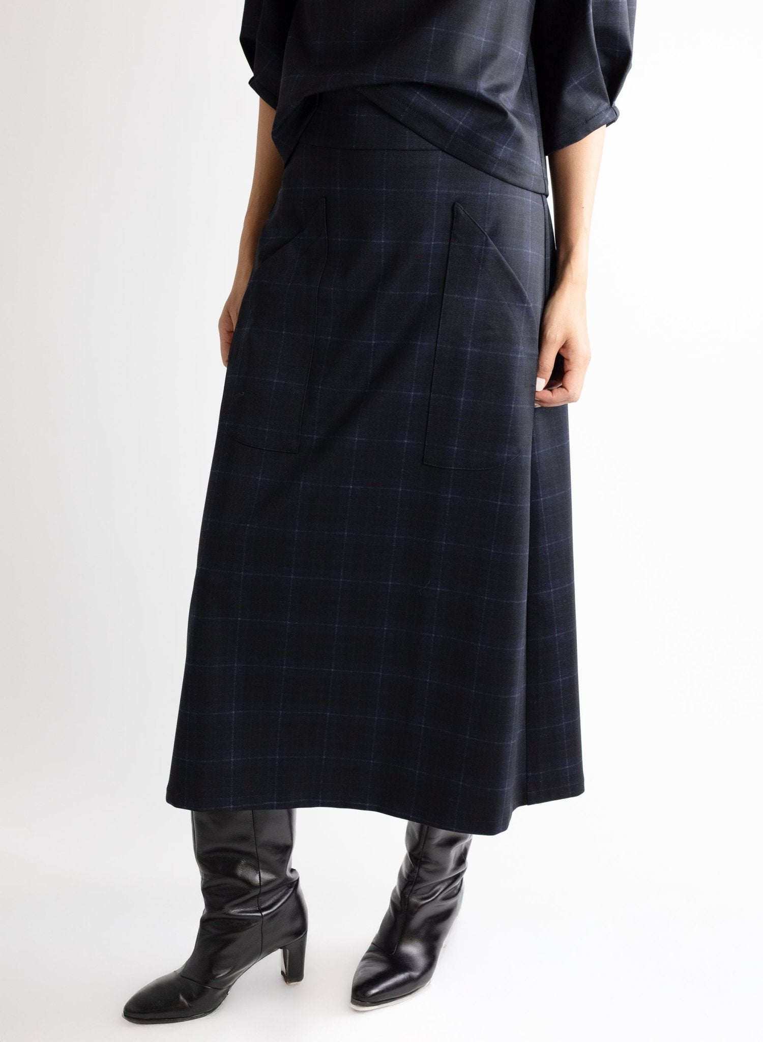 Natalie Skirt - Blue Plaid - Meg