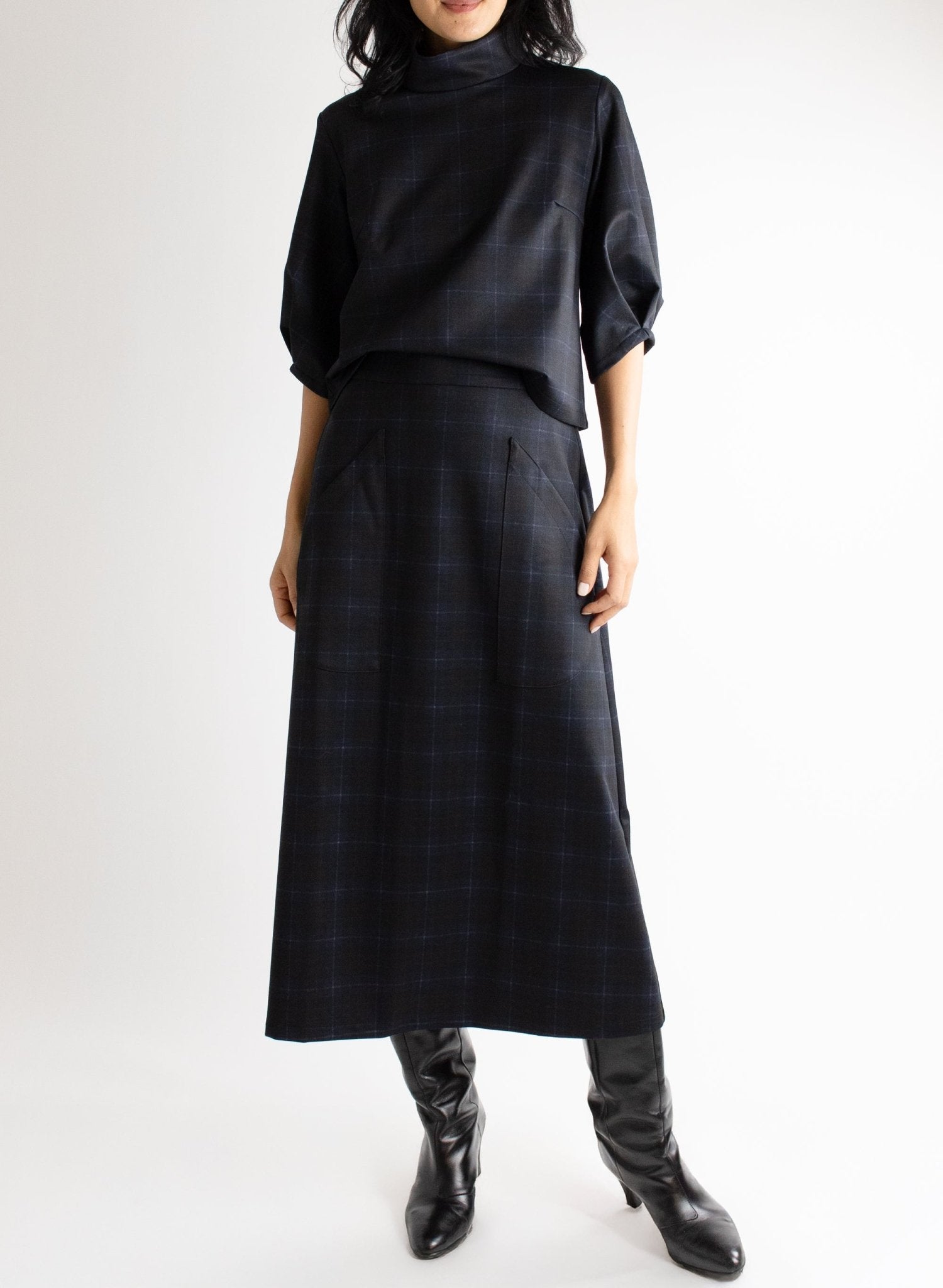 Natalie Skirt - Blue Plaid - Meg