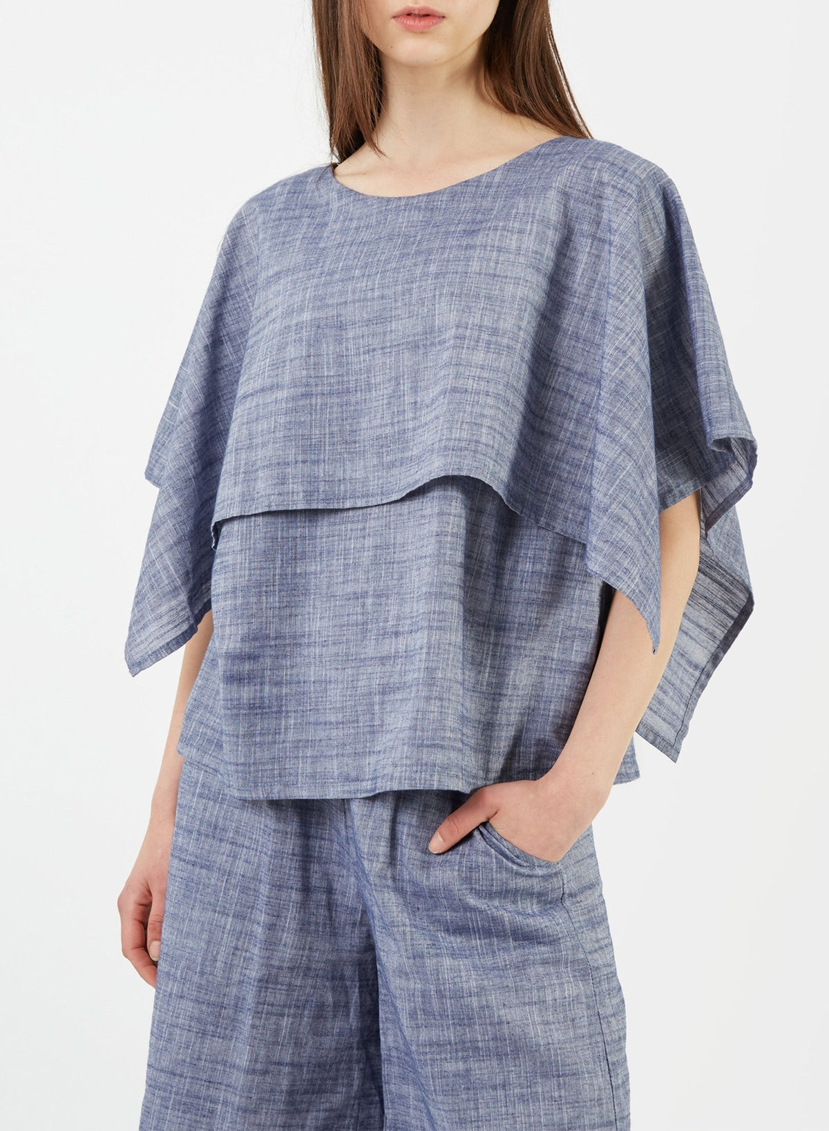 Nun Top - Blue Chambray - Meg