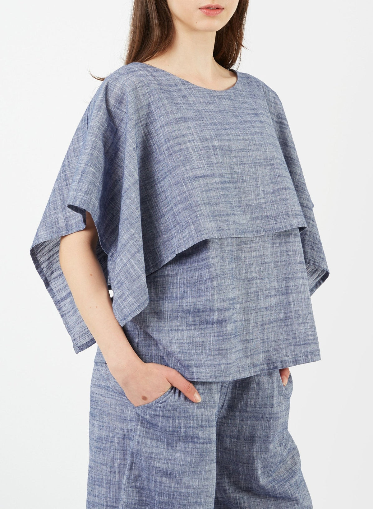 Nun Top - Blue Chambray - Meg