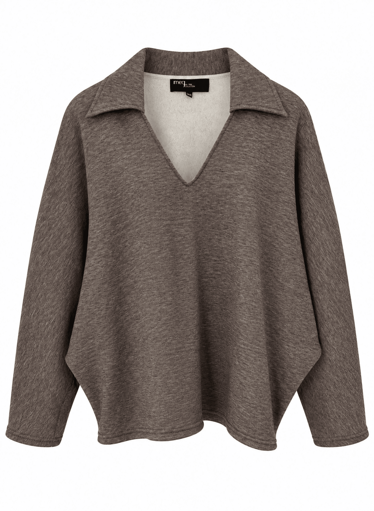 Offside Collared Sweatshirt - Taupe - Meg