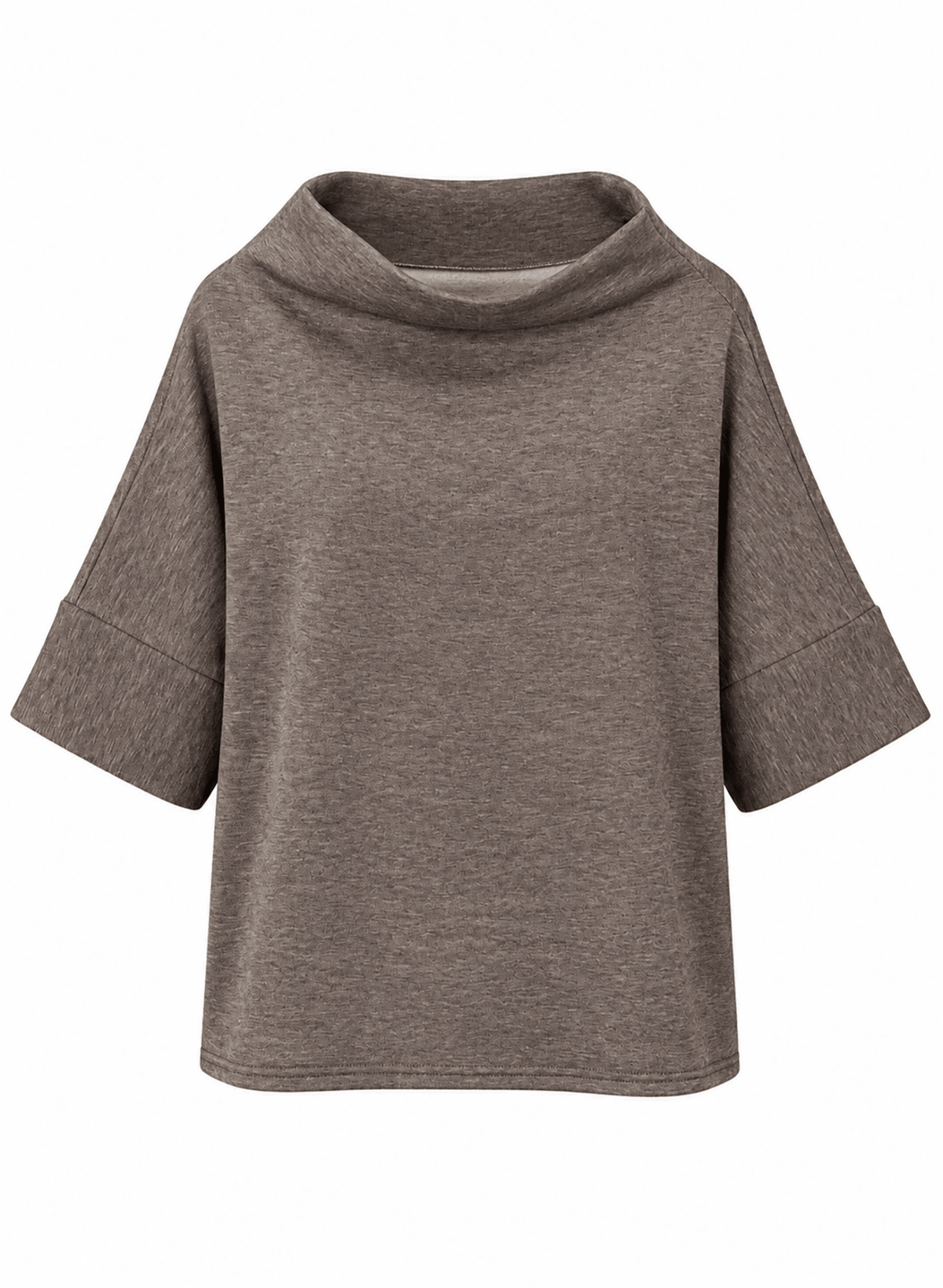 Offside Mock Neck Sweatshirt - Taupe - Meg