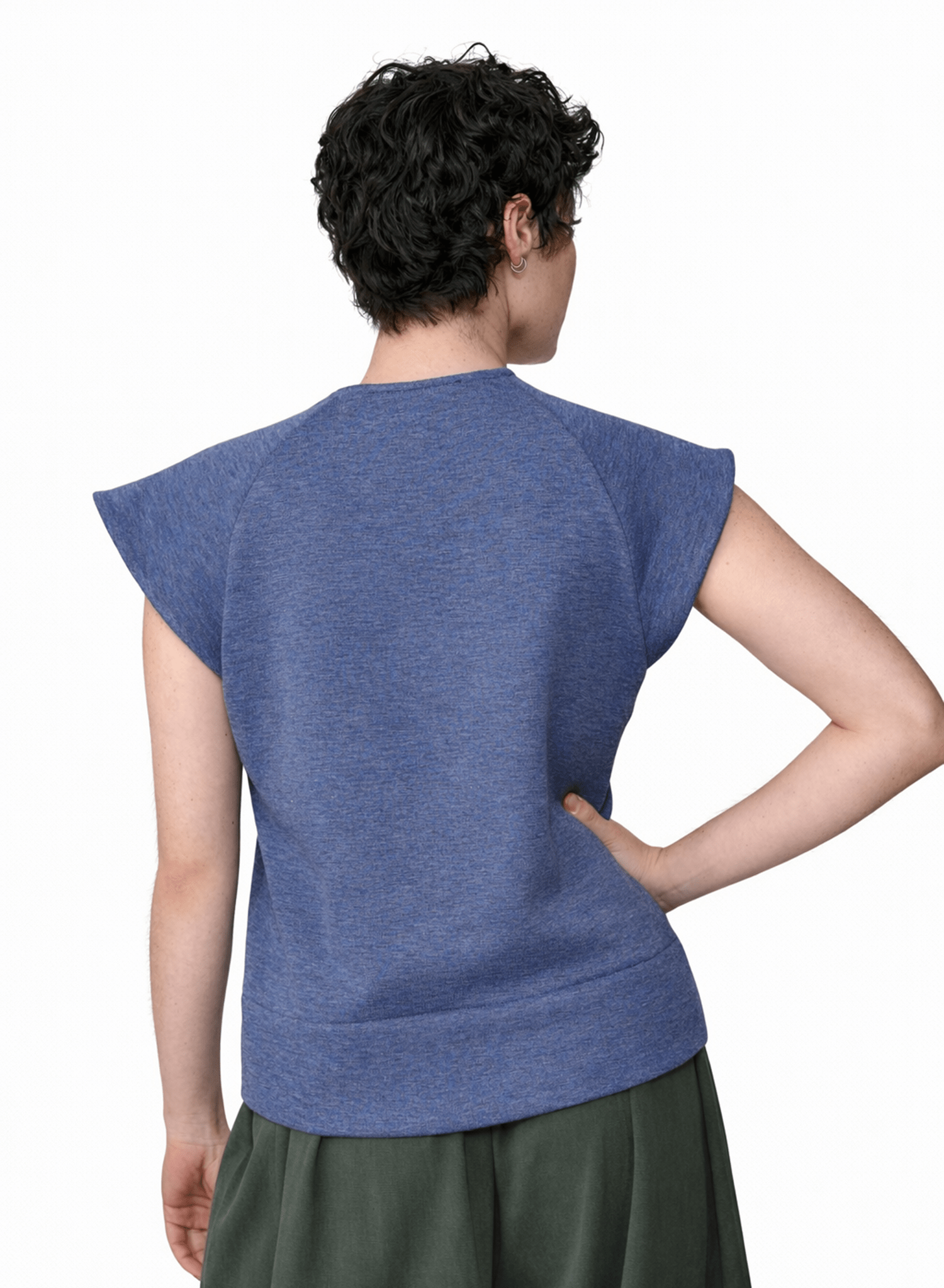 Old City Raglan Tee - Denim Blue - Meg