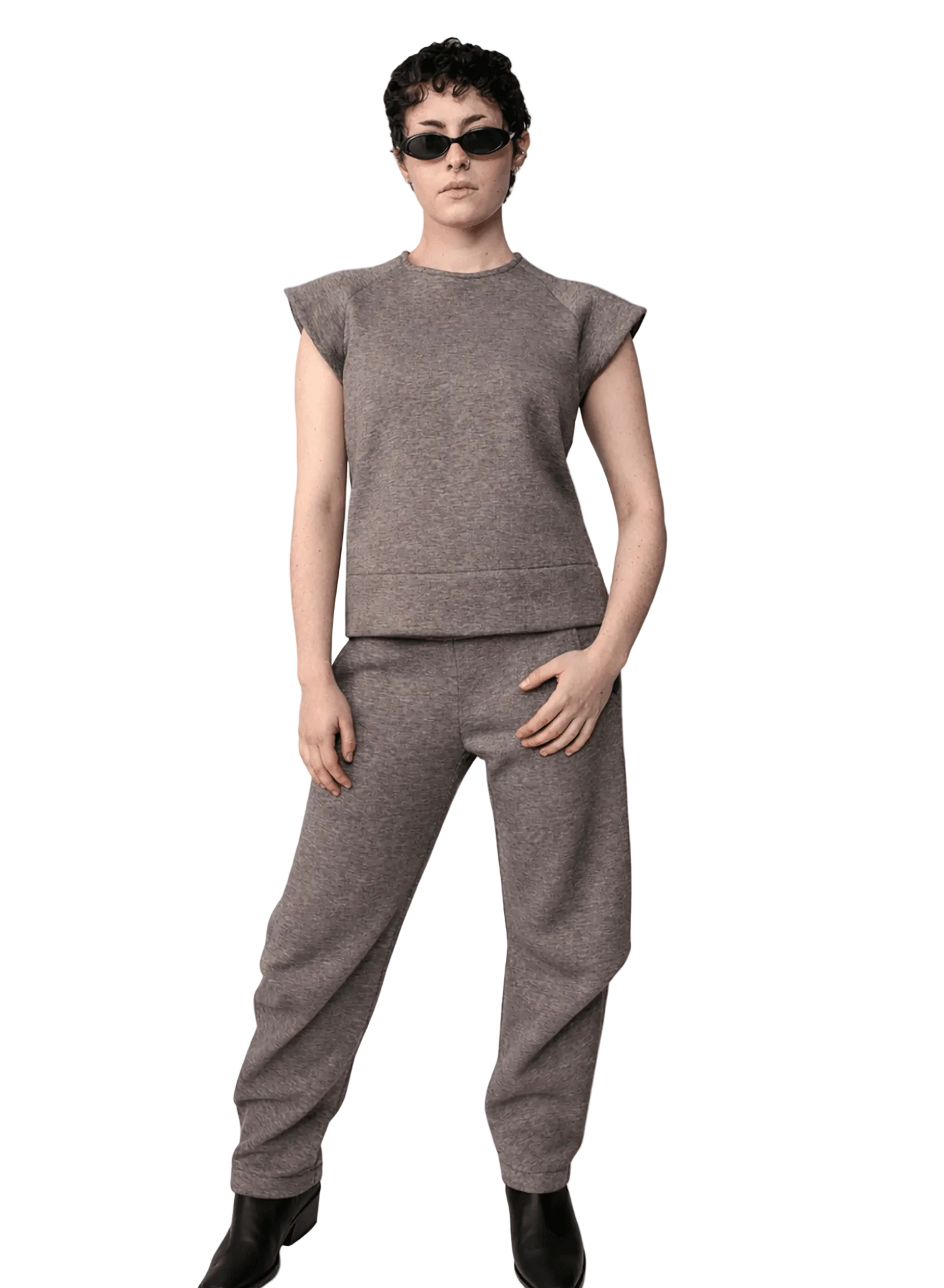 Old City Raglan Tee - Taupe - Meg