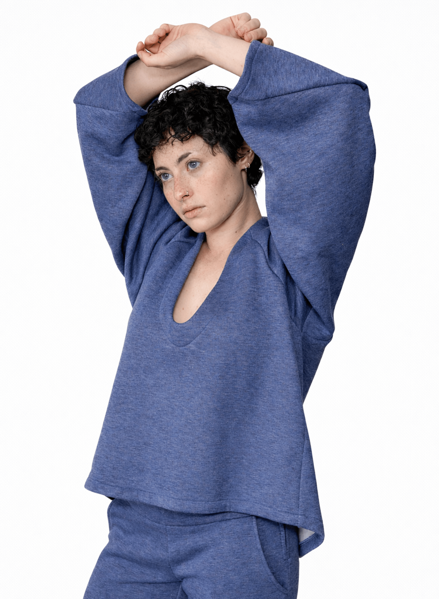 Old City Sweatshirt - Denim Blue - Meg