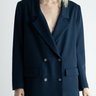 Oversized Blazer - Navy - Meg