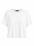 Oversized Cropped Tee - White - Meg