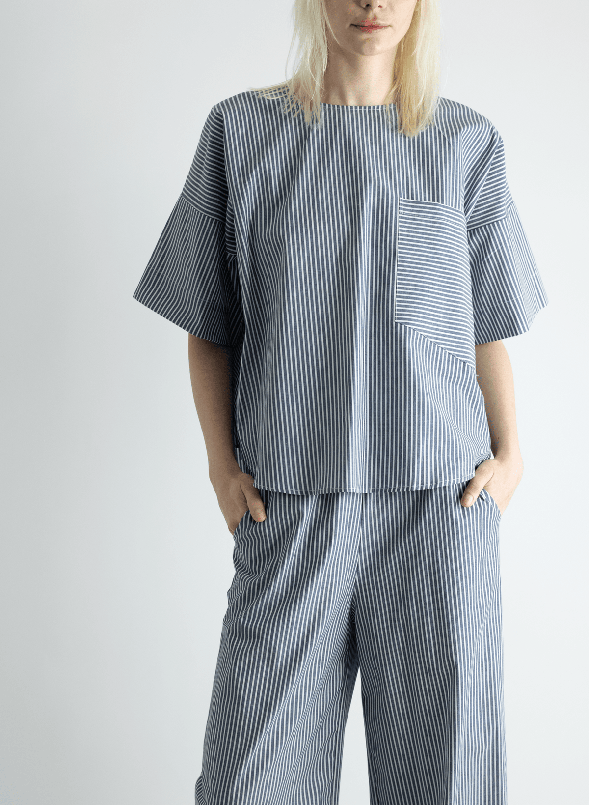 Oversized Tee - Railroad Stripe - Meg