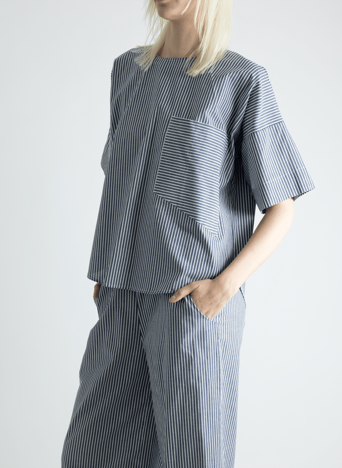 Oversized Tee - Railroad Stripe - Meg