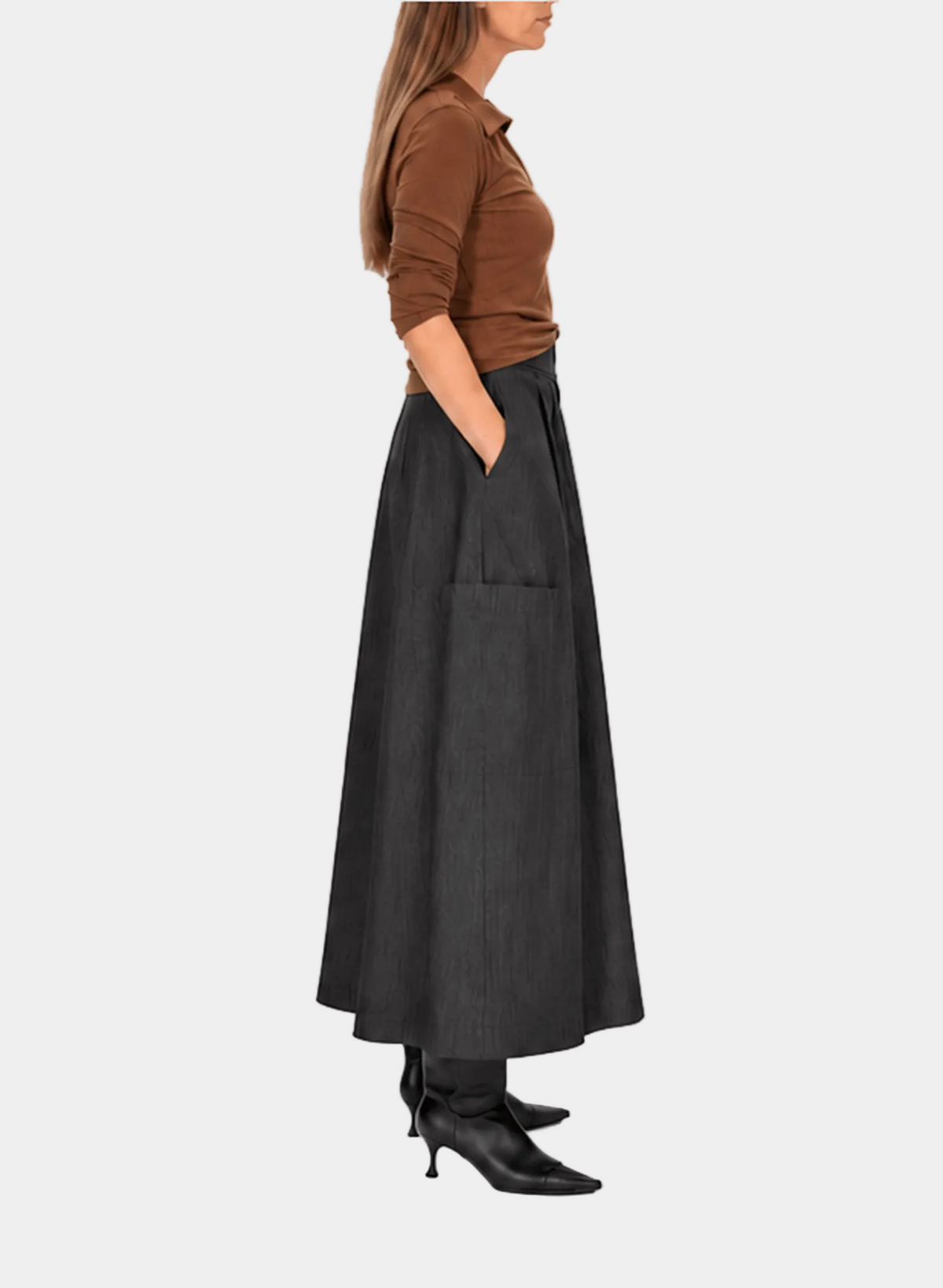 Pocket Culotte - Black Denim - Meg