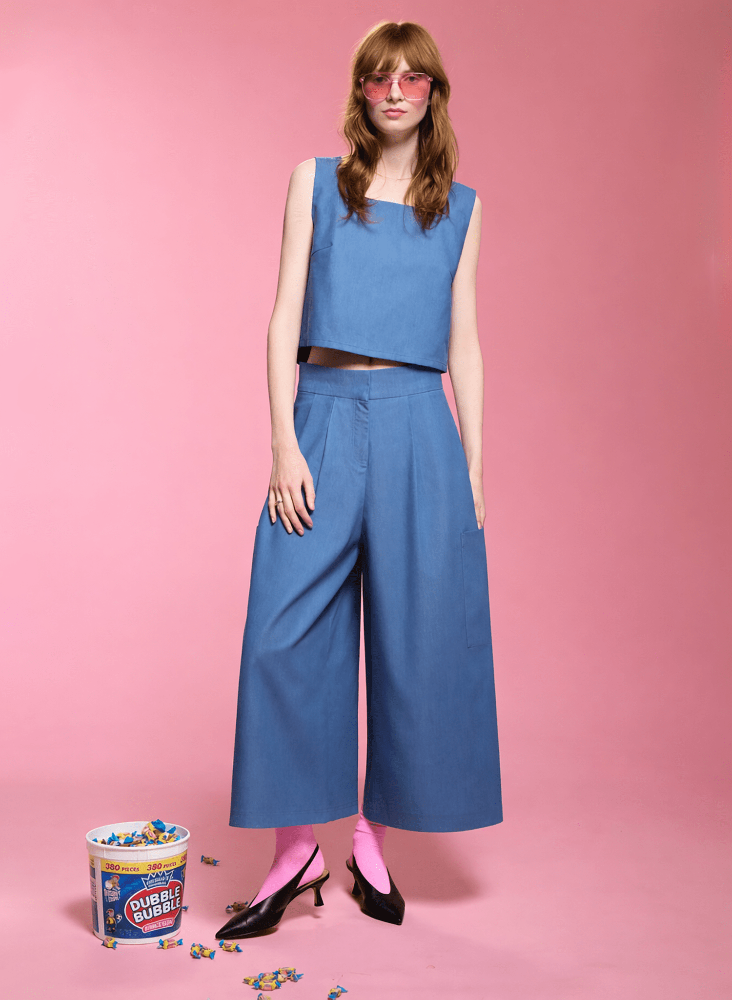 Pocket Culotte - Light Blue Denim (PRE - ORDER) - Meg