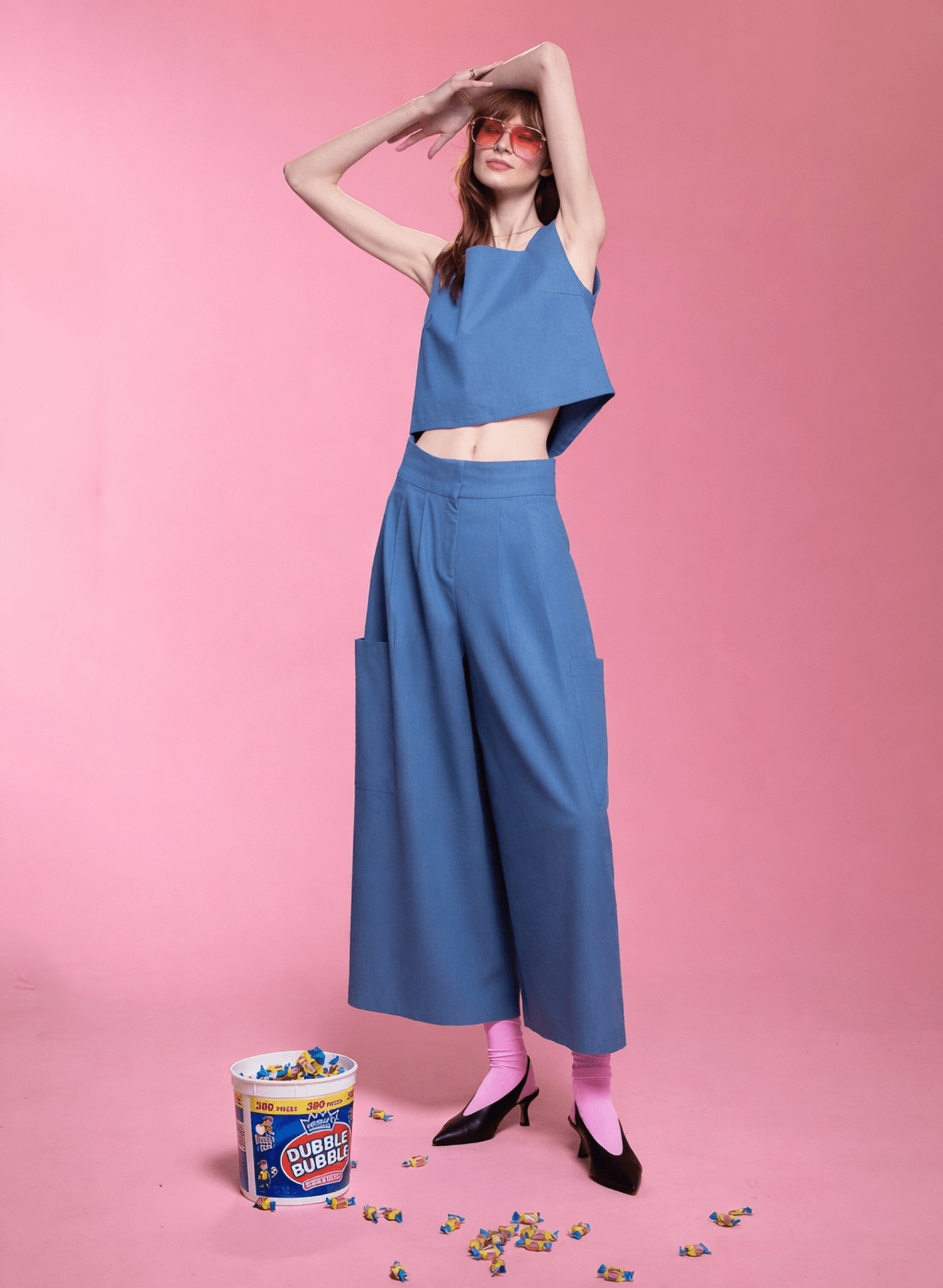 Pocket Culotte - Light Blue Denim (PRE - ORDER) - Meg