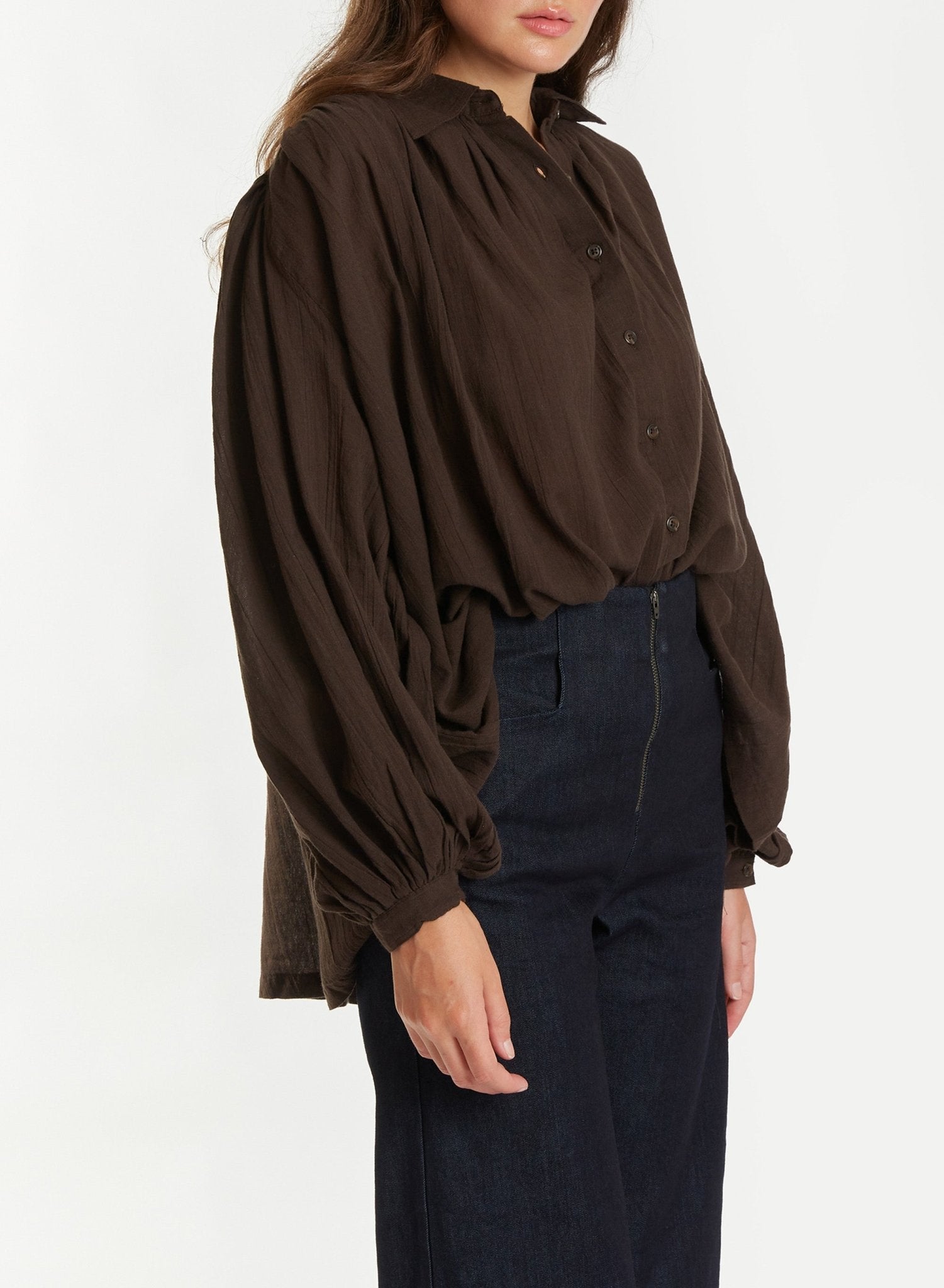 Poet Shirt - Brown - Meg