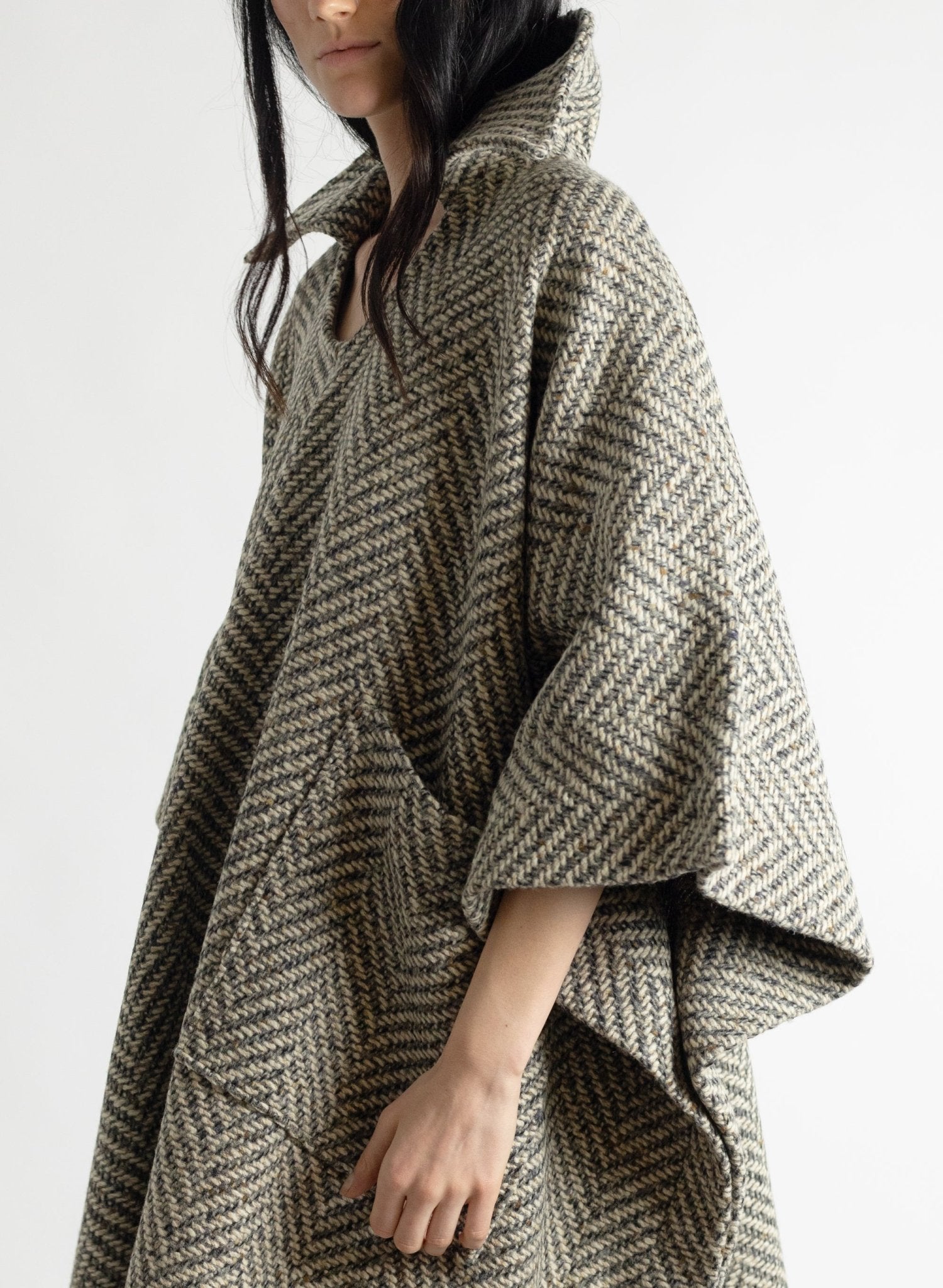 Poncho - Tweed Grey - Meg