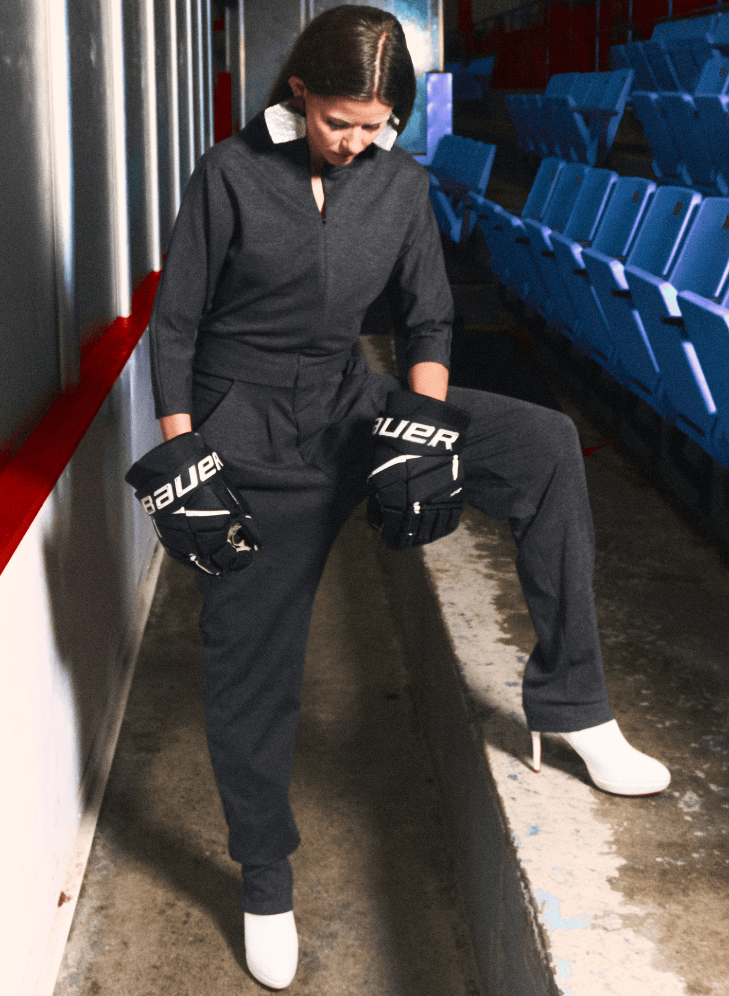 Power Play Jumpsuit - Charcoal (PRE-ORDER) - Meg