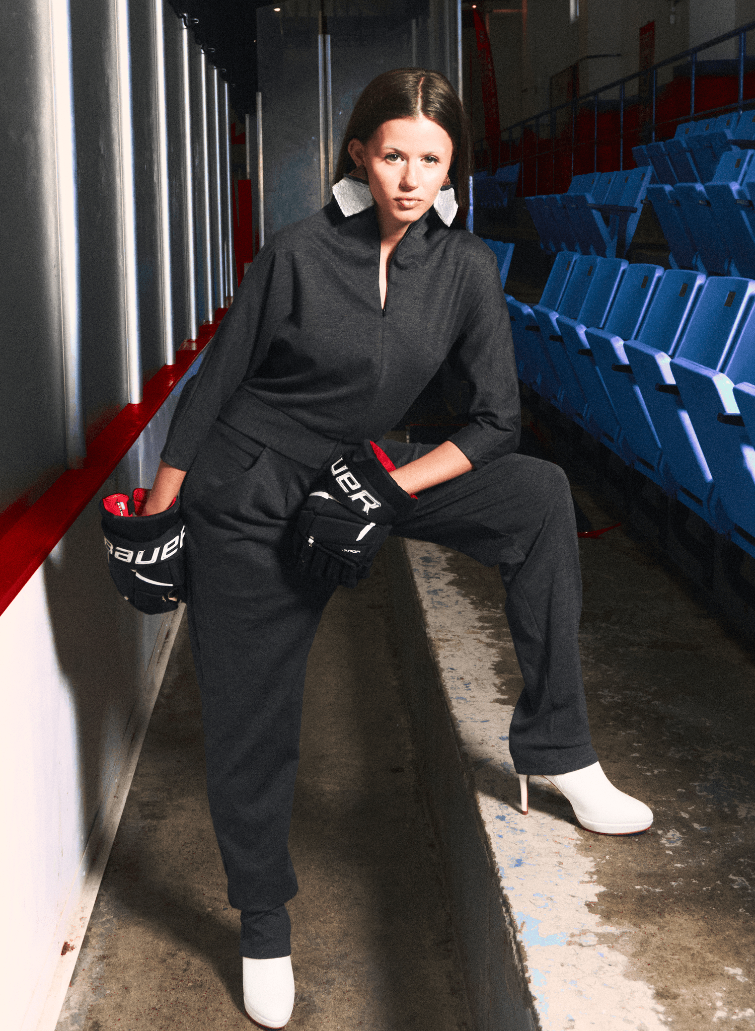 Power Play Jumpsuit - Charcoal (PRE-ORDER) - Meg