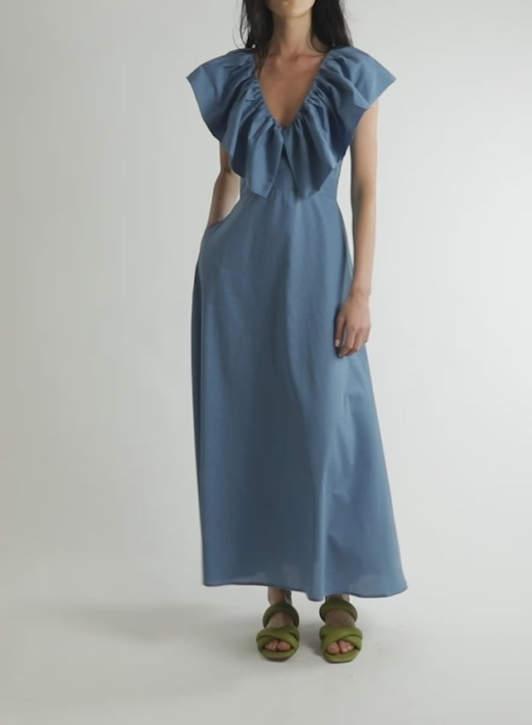 Village Dress - Williamsburg Blue - Meg - Made in NYC