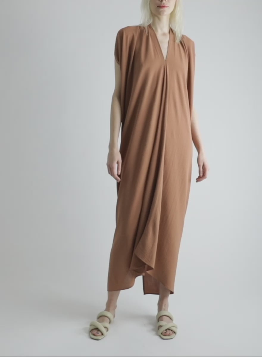 Abstraction Dress - Latte