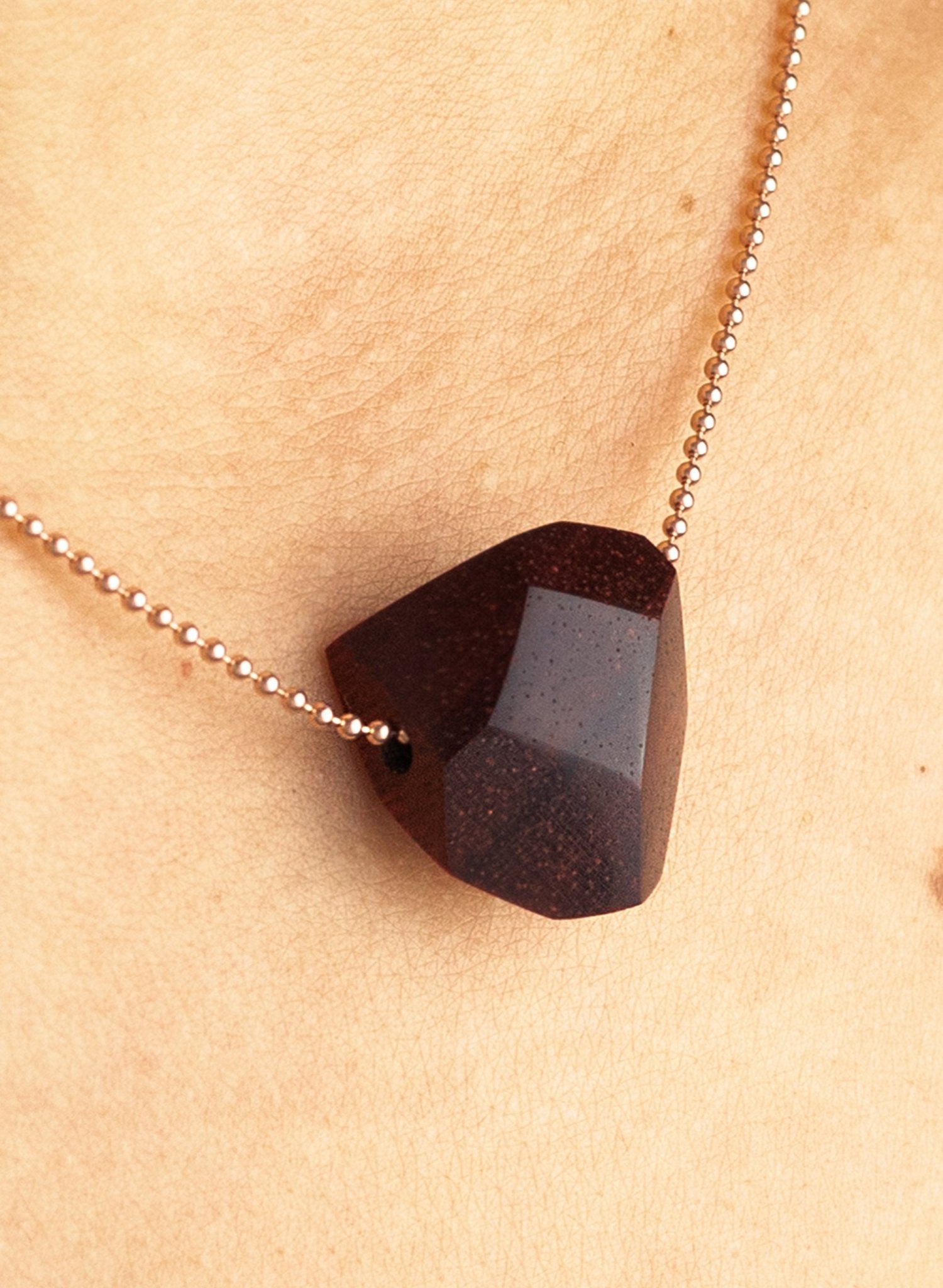 Pride & Archive - Nugget Necklace - Bloodwood/Rose Gold - Meg