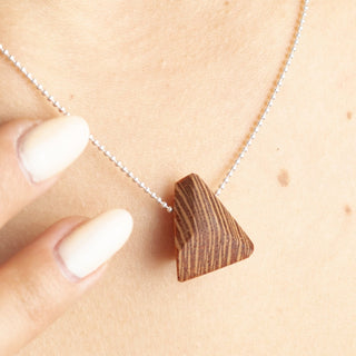 Pride & Archive - Nugget Necklace - Leopardwood/Silver - Meg