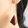 Pride & Archive - Teardrop Earrings - Bloodwood/Gold - Meg