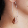 Pride & Archive - Teardrop Earrings - Leopardwood/Silver - Meg