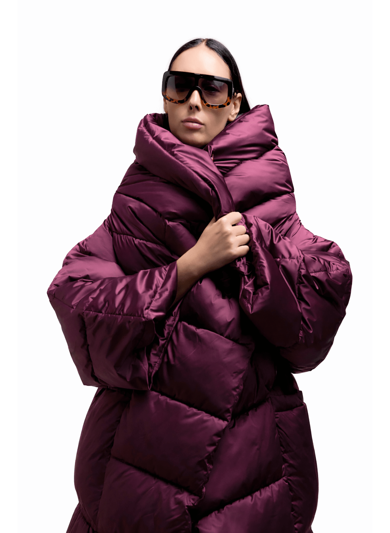 Puffer Coat - Burgundy - Meg